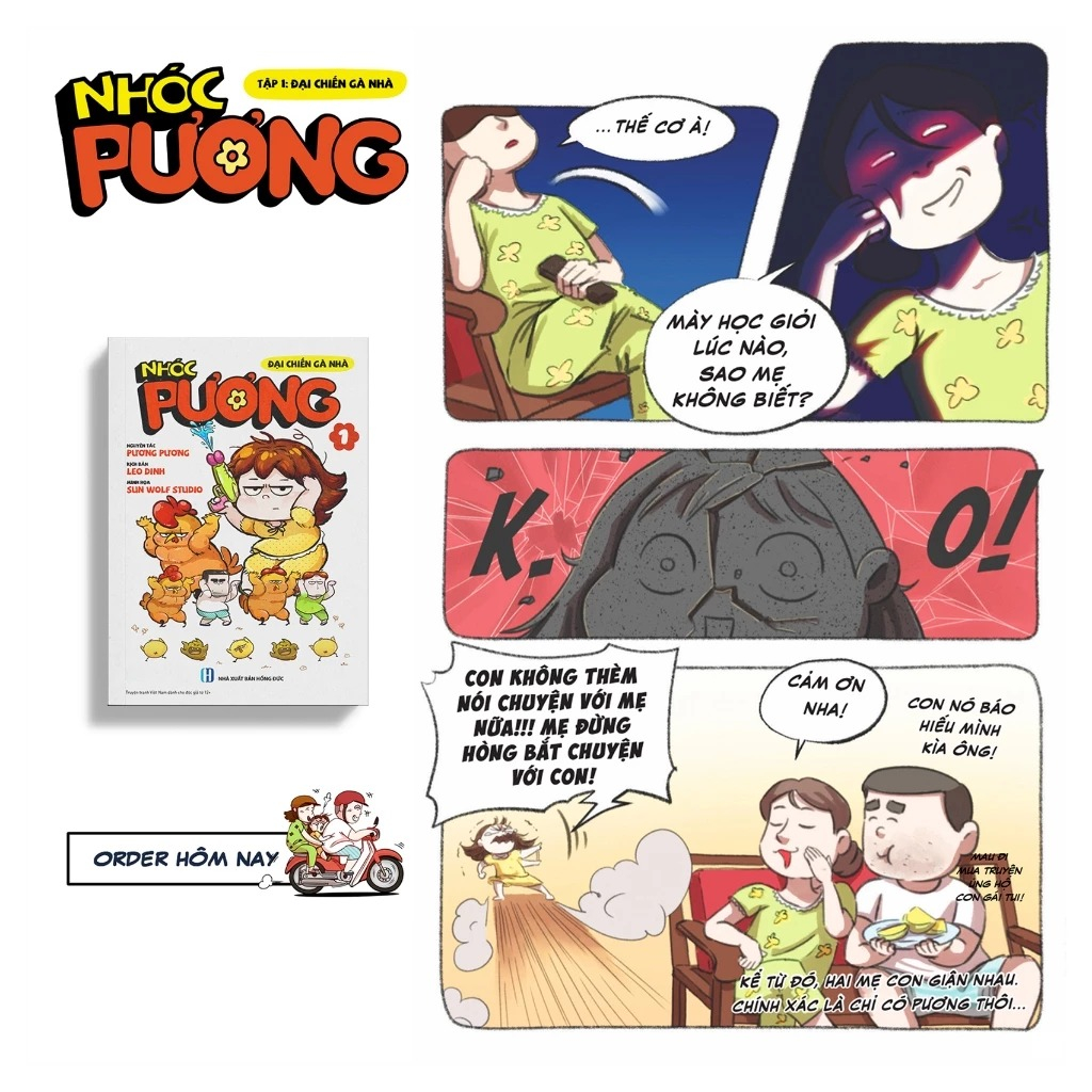 nhóc pương - tập 1 - đại chiến gà nhà - bản đặc biệt - tặng kèm bookmark pvc trong suốt + cặp móc khóa độc đáo