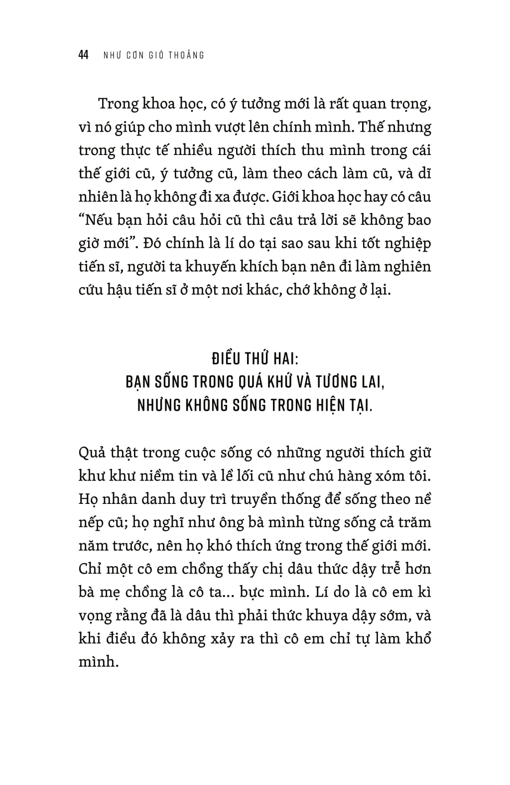 như cơn gió thoảng - nghĩ về những qui luật cuộc sống
