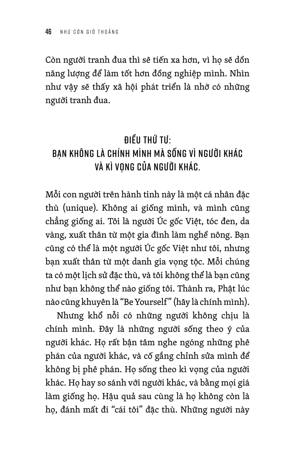 như cơn gió thoảng - nghĩ về những qui luật cuộc sống