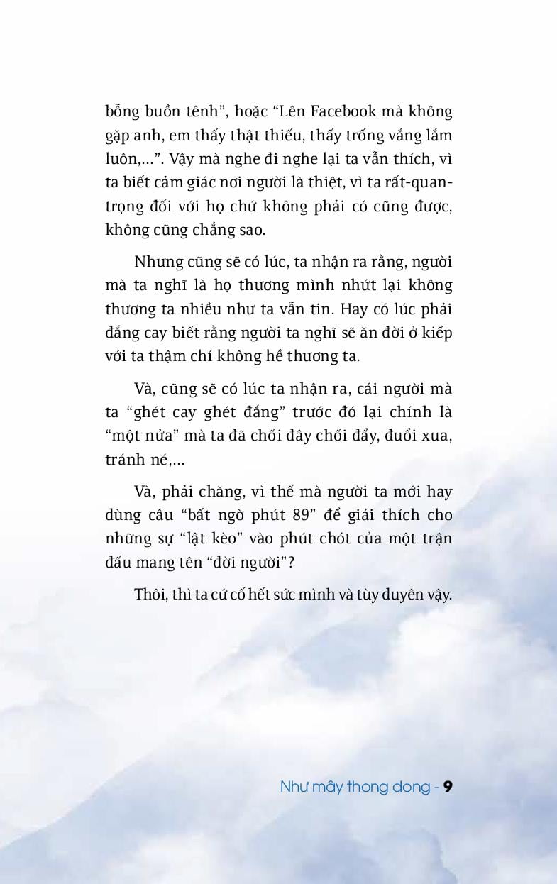 như mây thong dong (tái bản 2018)