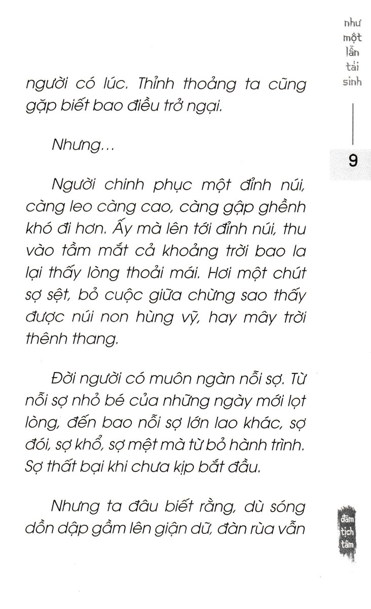 như một lần tái sinh