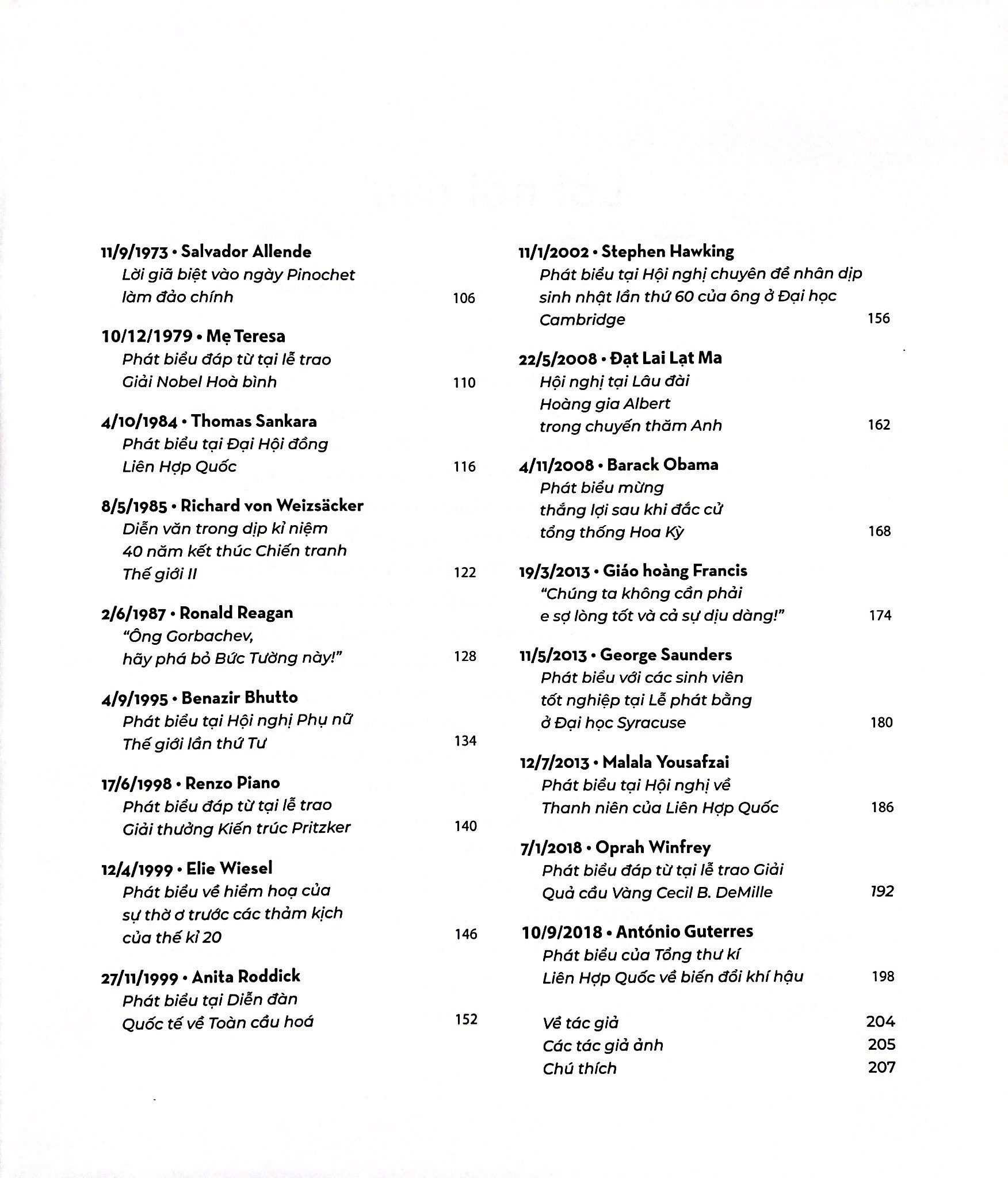 những bài diễn văn làm thay đổi thế giới từ 1945 đến nay