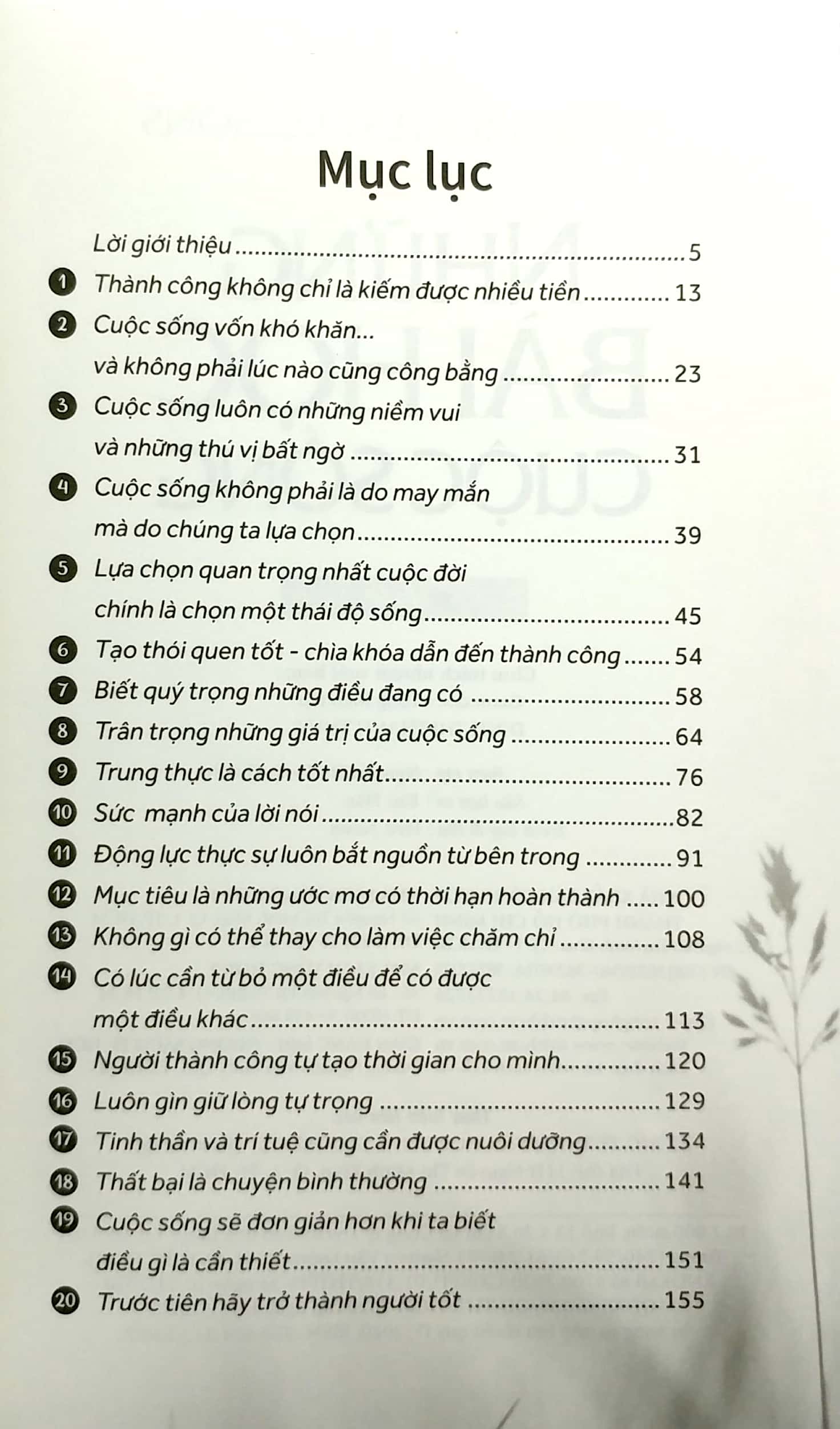 những bài học cuộc sống (tái bản 2021)