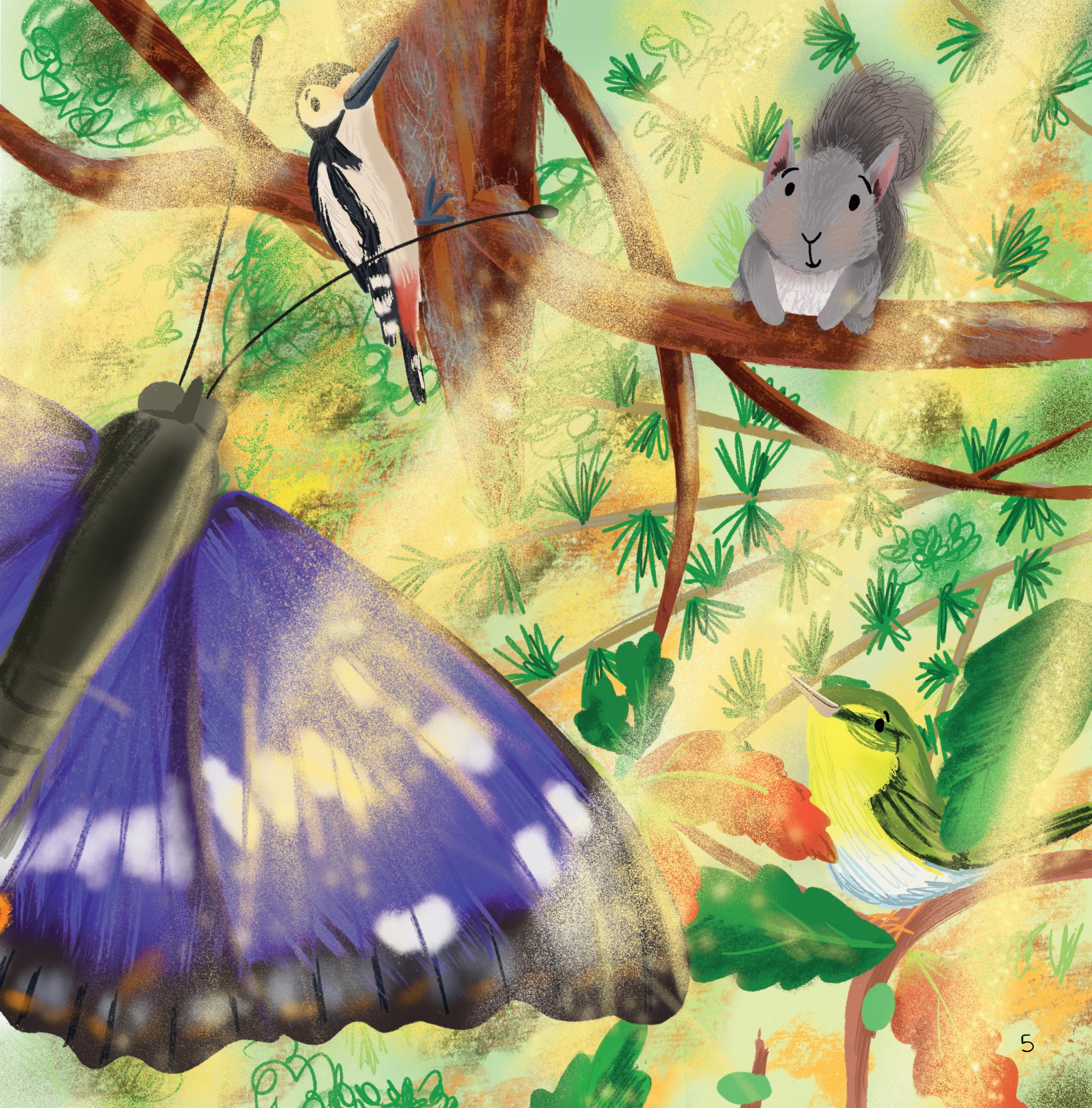 những bài học nhỏ từ rừng xanh - chú bướm kiêu căng học cách kết bạn