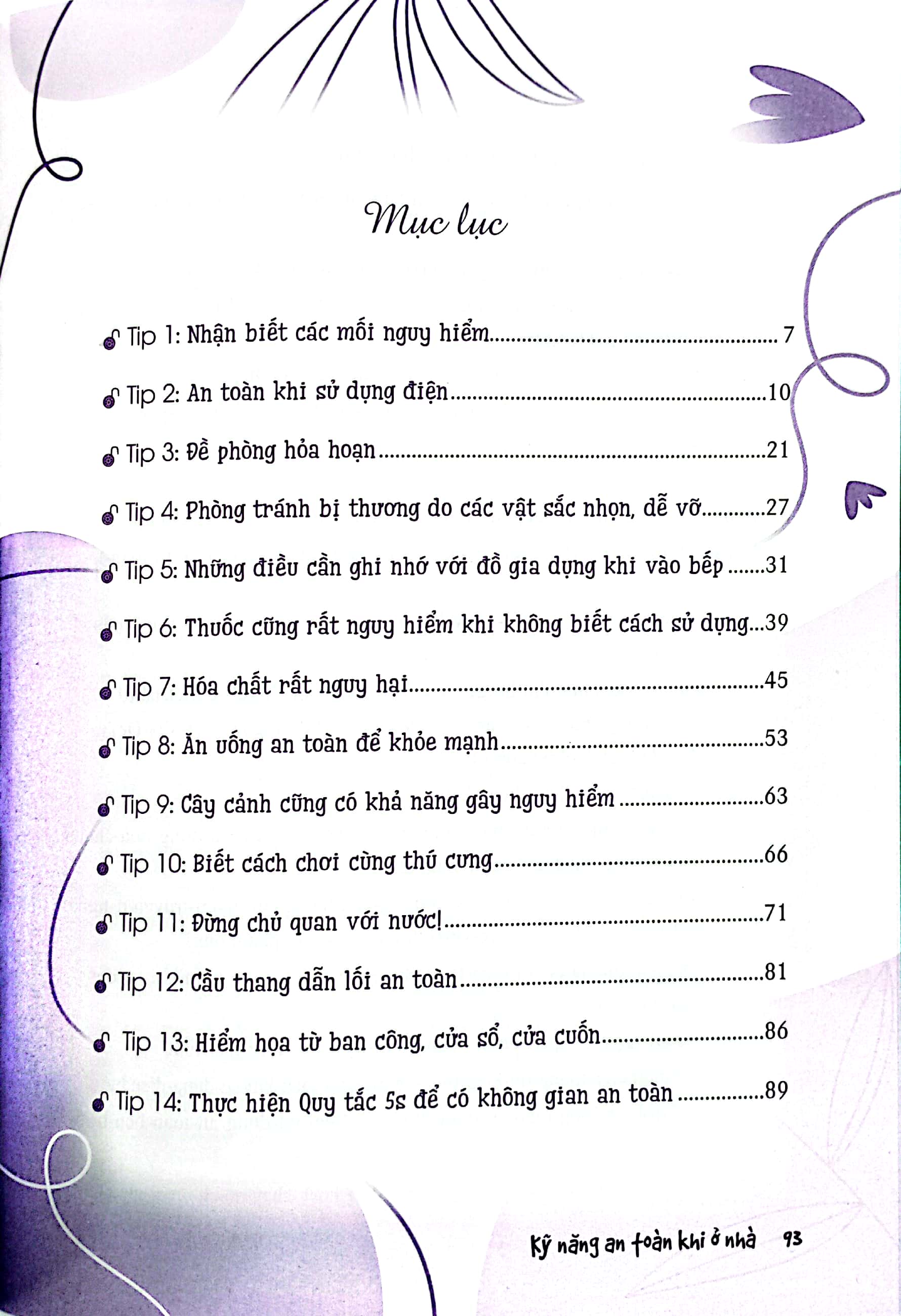 những bài học về sự an toàn - kỹ năng an toàn khi ở nhà