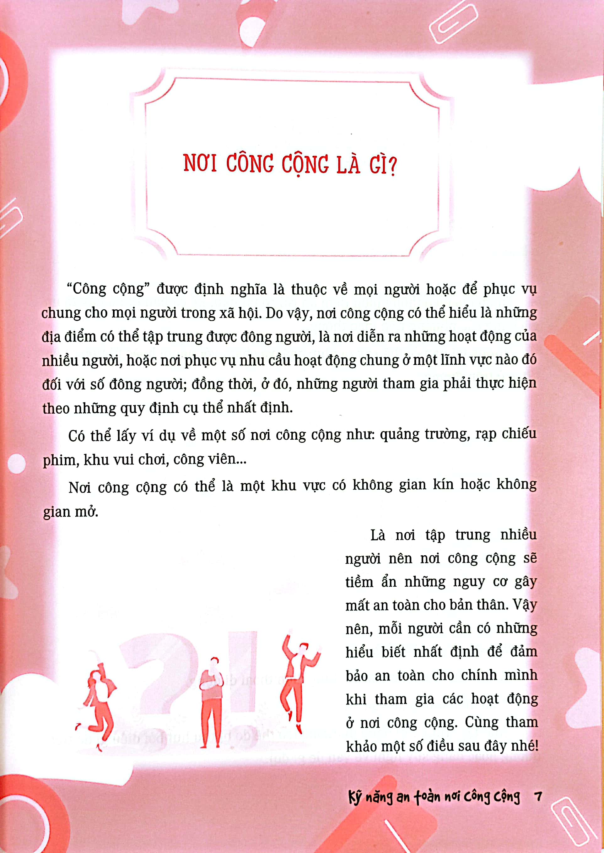 những bài học về sự an toàn - kỹ năng an toàn nơi công cộng