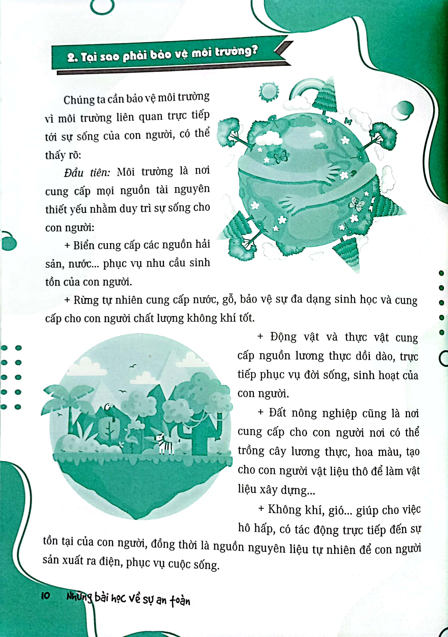 những bài học về sự an toàn - kỹ năng bảo vệ môi trường sống