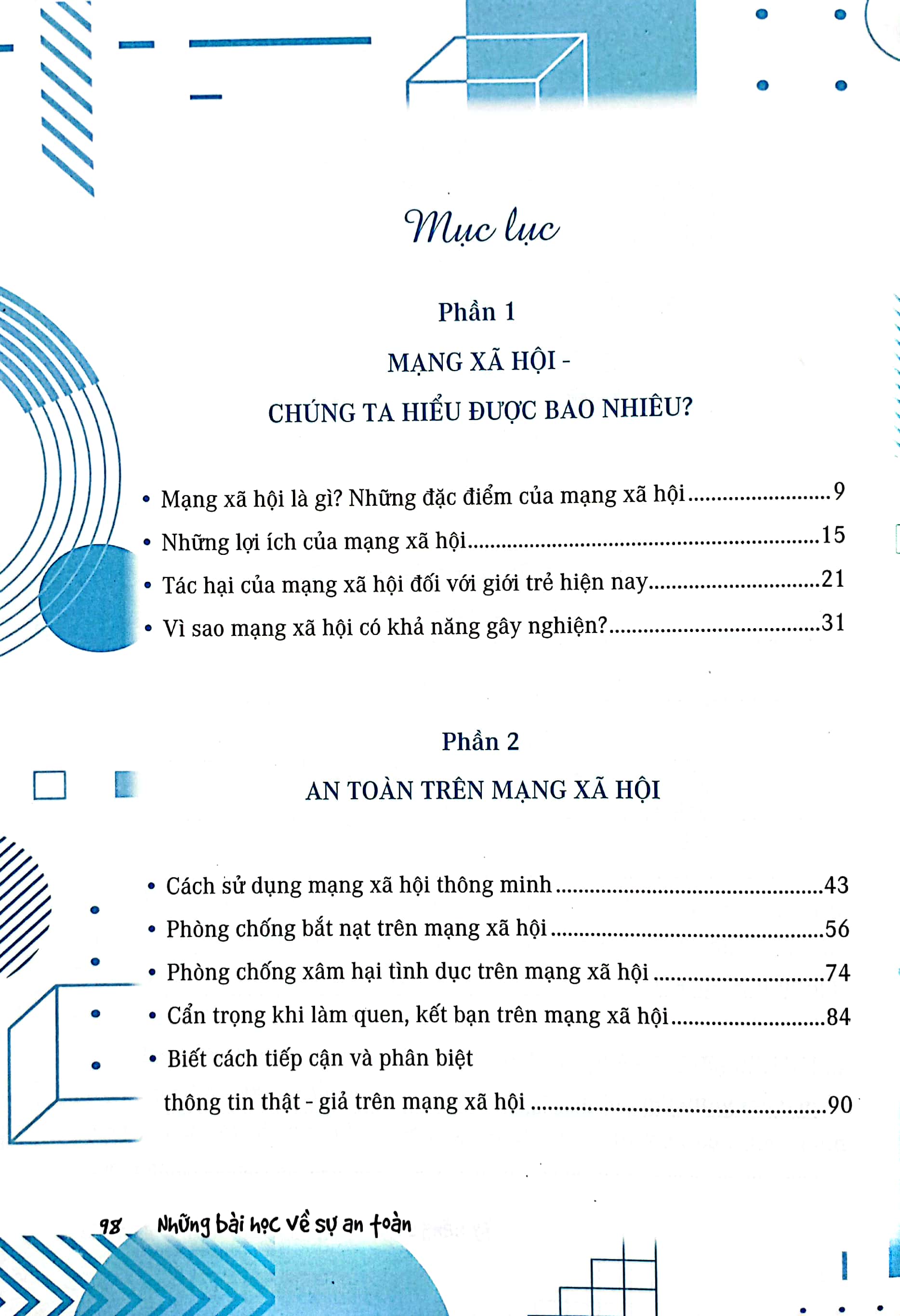 những bài học về sự an toàn- kỹ năng sử dụng mạng xã hội an toàn