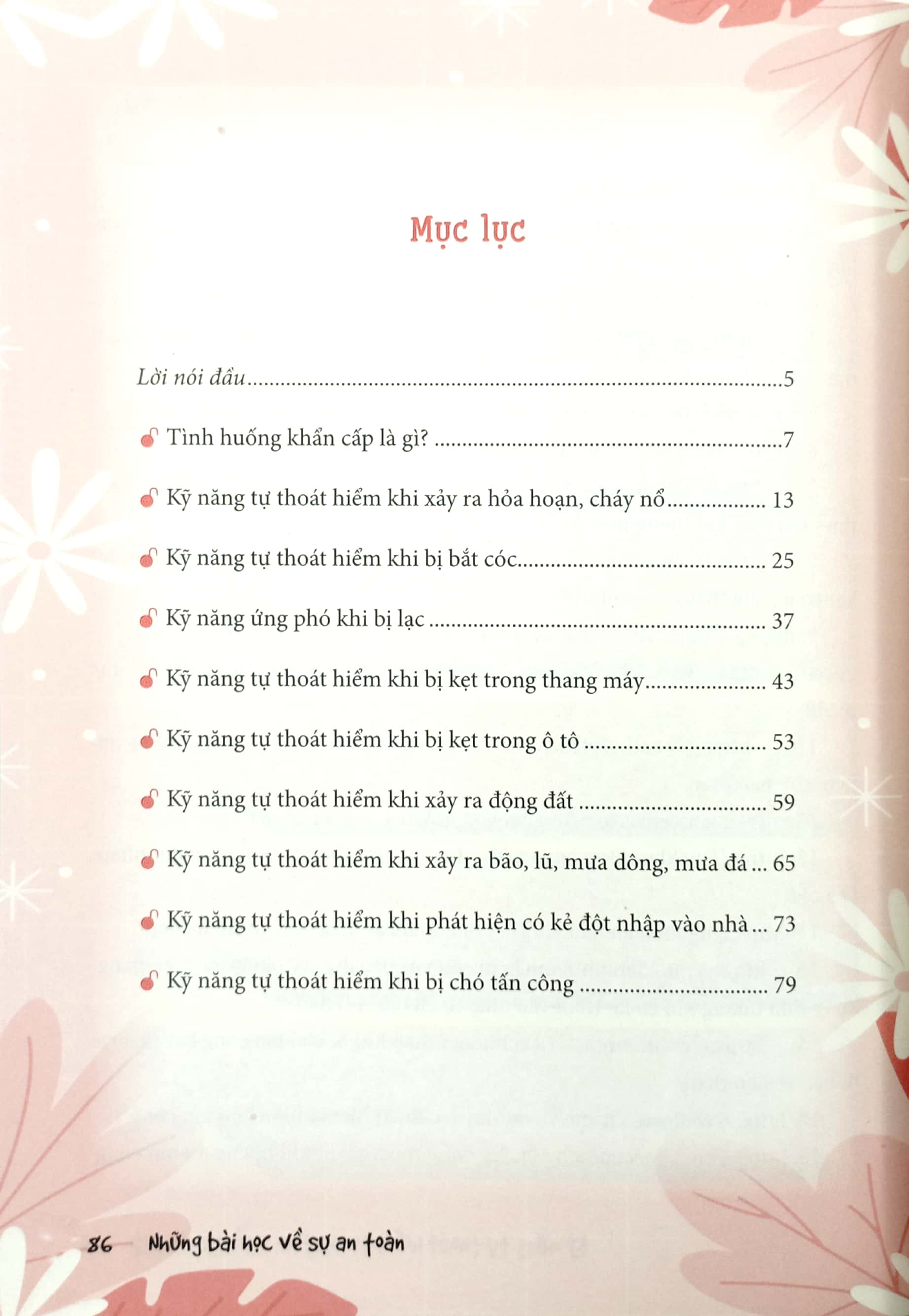 những bài học về sự an toàn - kỹ năng tự thoát hiểm trong tình huống khẩn cấp (dành cho học sinh)
