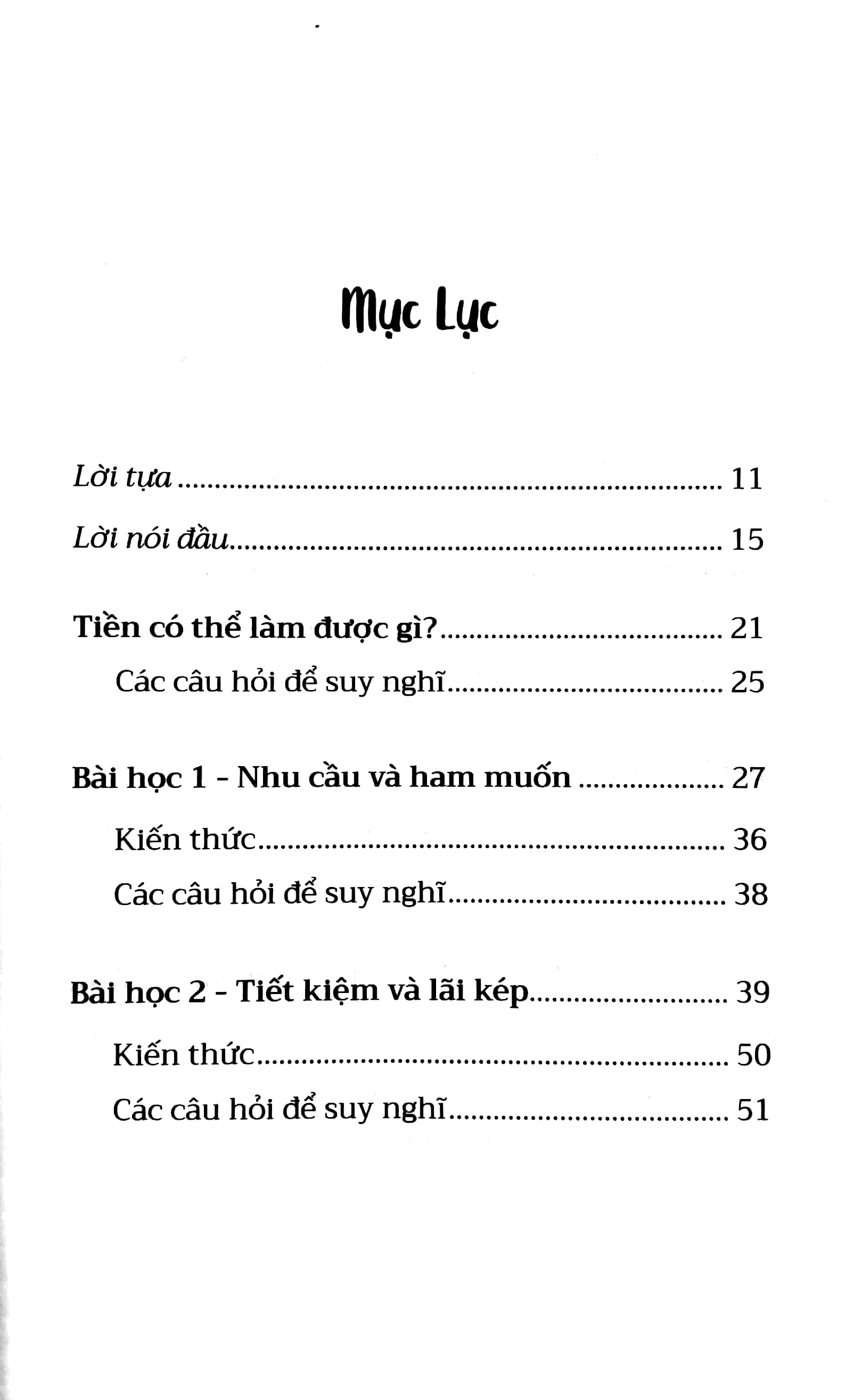 những bài học về tiền bạc cùng thế giới hoang dã