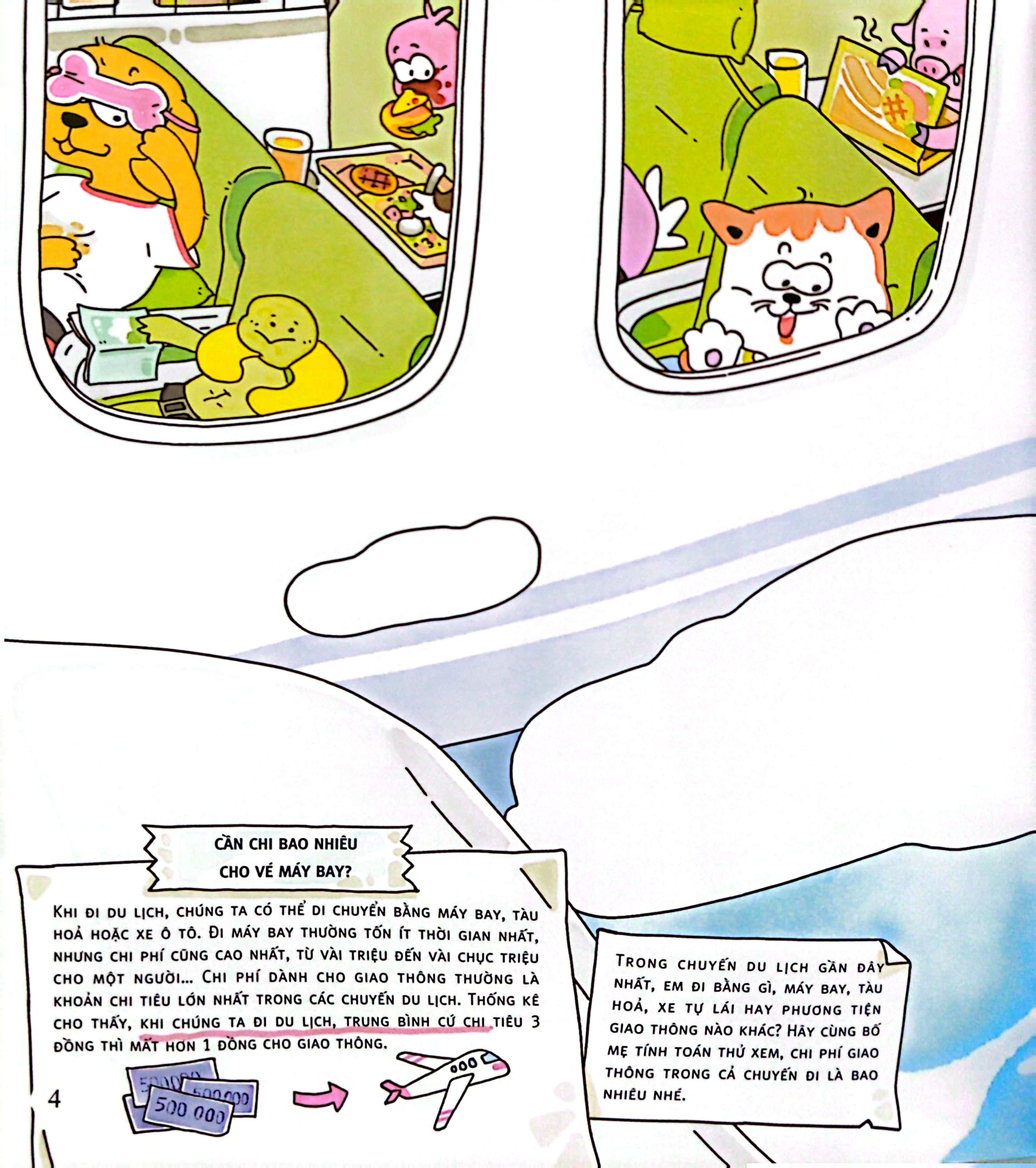 những bài học về tiền bạc dành cho trẻ em - đi du lịch có mất tiền không?