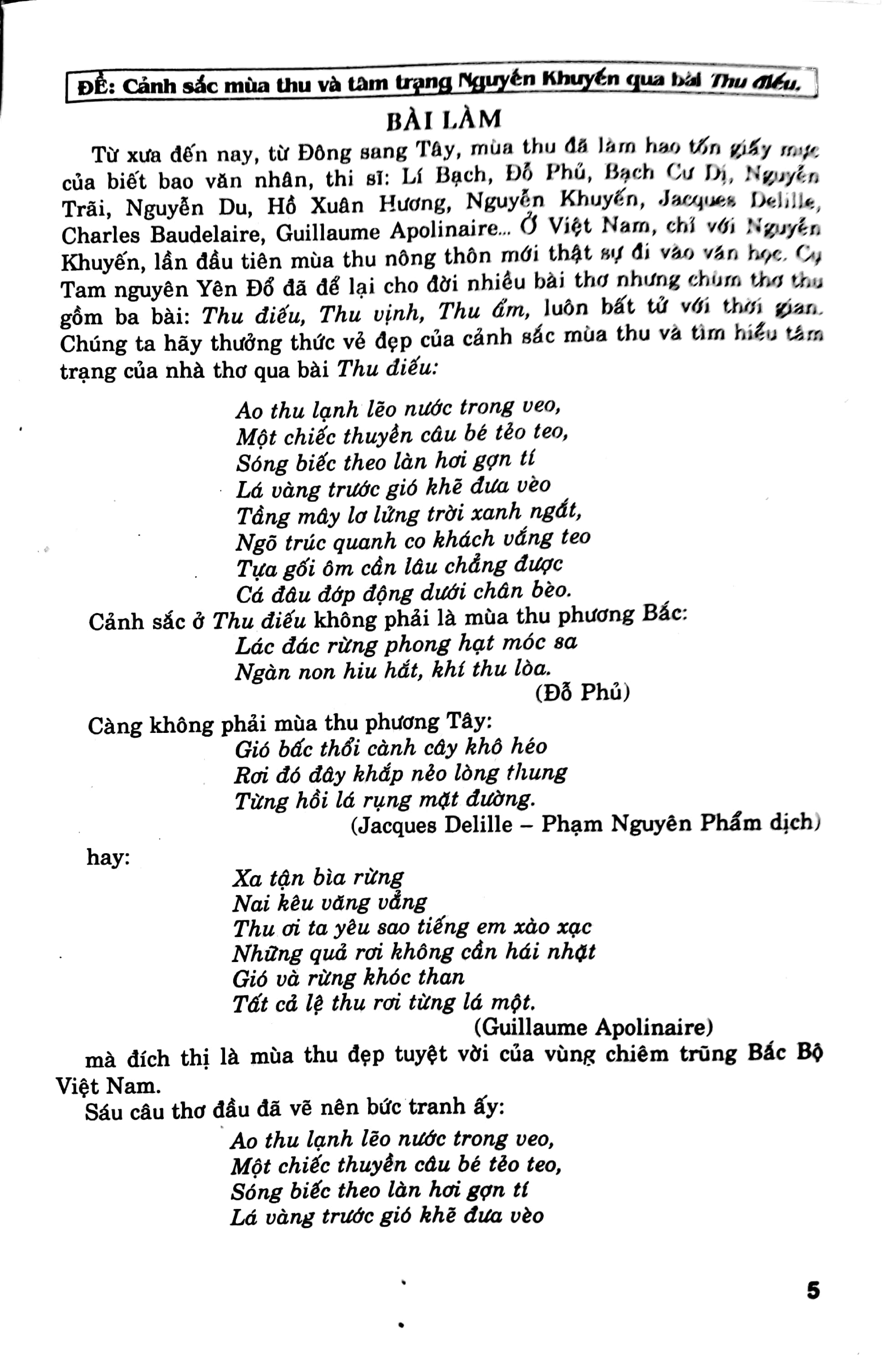 những bài làm văn chọn lọc 11