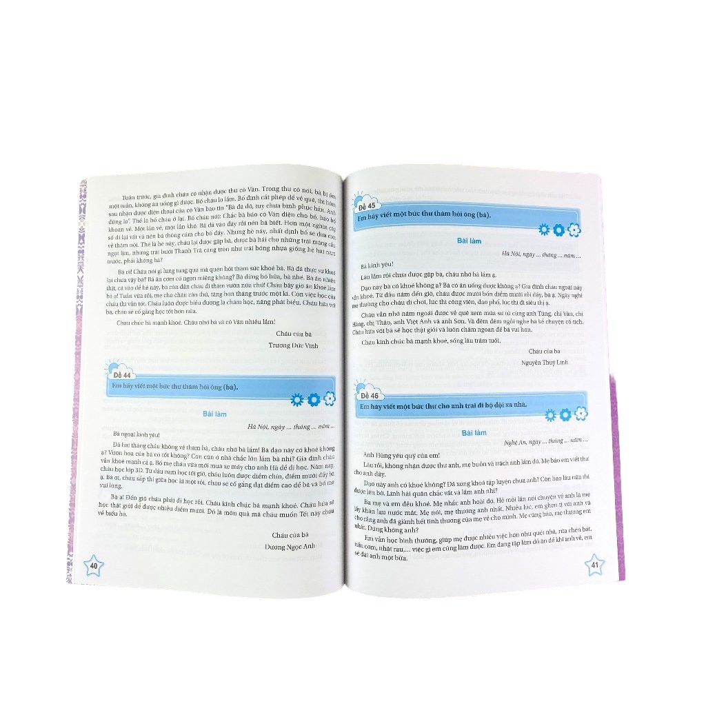 những bài làm văn mẫu 3 - tập 1 (cánh diều)