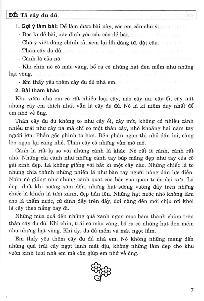 những bài làm văn mẫu 4 (dùng chung cho các bộ sgk hiện hành)