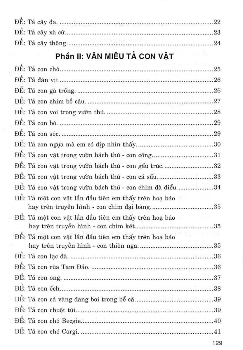 những bài làm văn mẫu 4 (dùng chung cho các bộ sgk hiện hành)