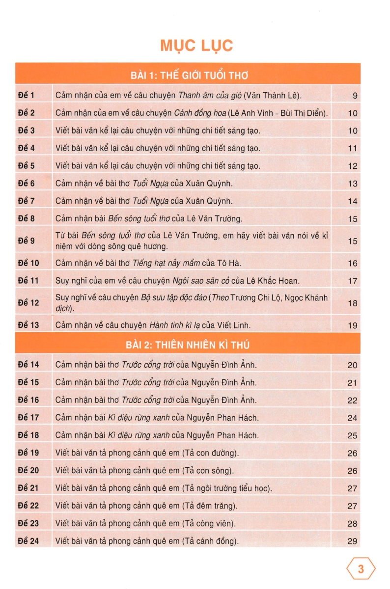 những bài làm văn mẫu 5 - tập 1 (kết nối)