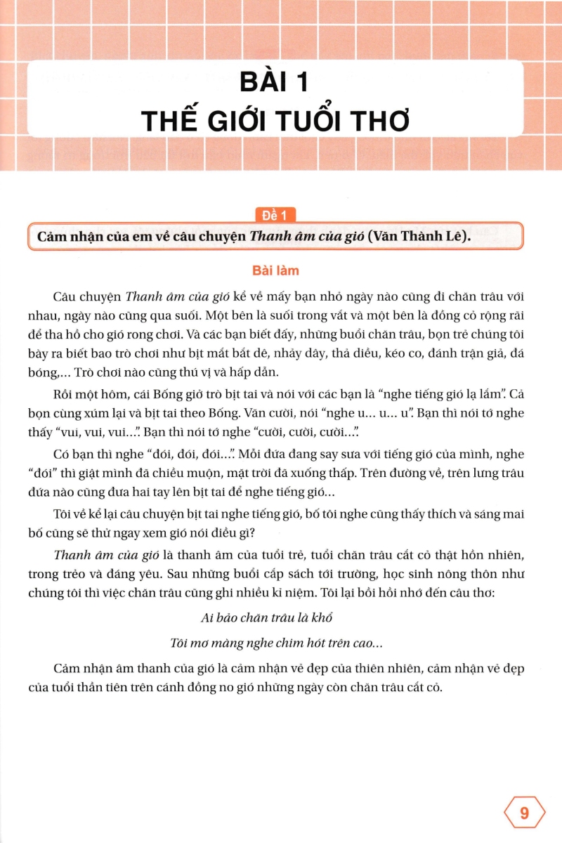 những bài làm văn mẫu 5 - tập 1 (kết nối)