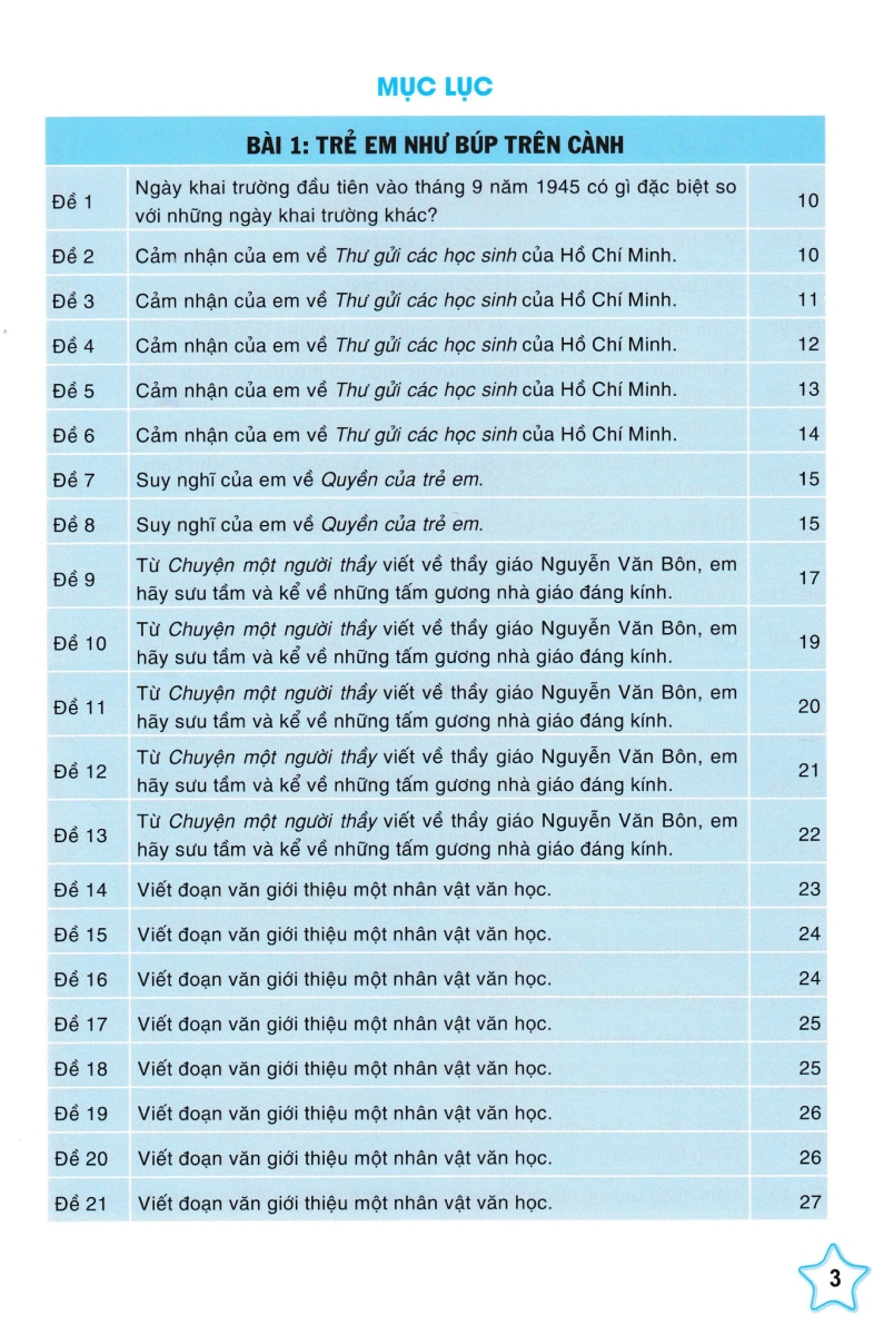 những bài làm văn mẫu 5 - tập 2 (cánh diều)