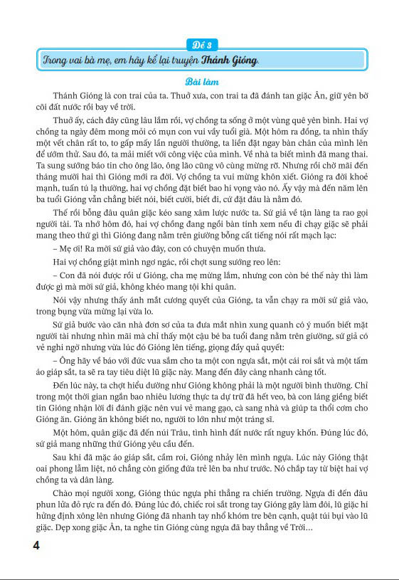 những bài làm văn mẫu 6 - tập 1 (chân trời)