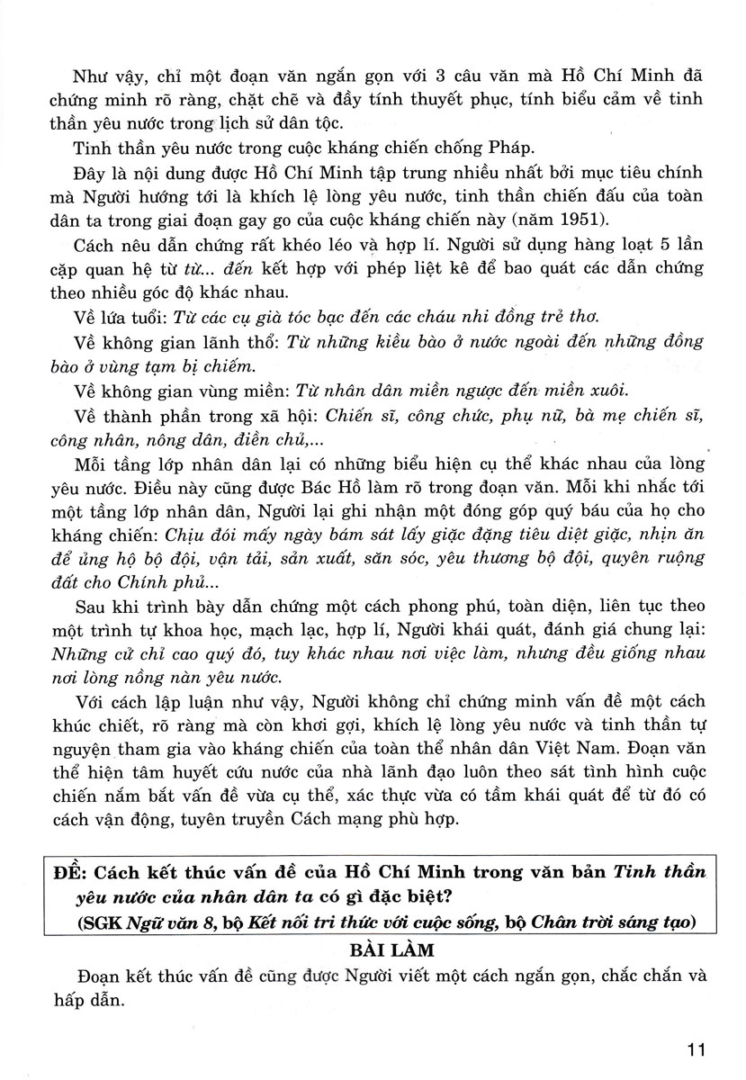 những bài làm văn mẫu 8 (dùng chung cho các bộ sgk hiện hành)