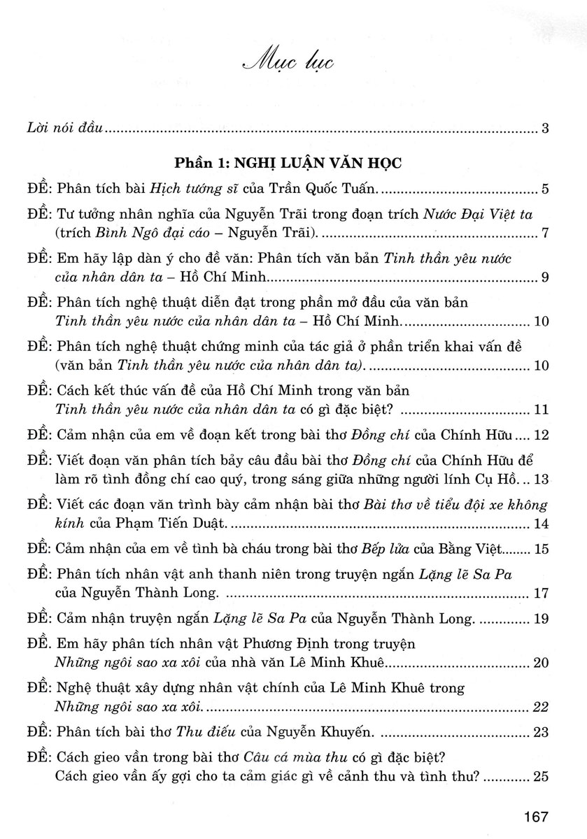 những bài làm văn mẫu 8 (dùng chung cho các bộ sgk hiện hành)
