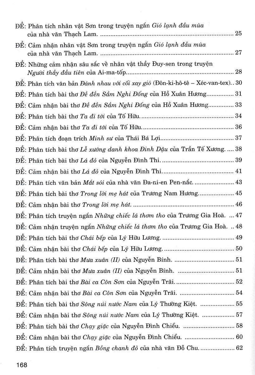 những bài làm văn mẫu 8 (dùng chung cho các bộ sgk hiện hành)