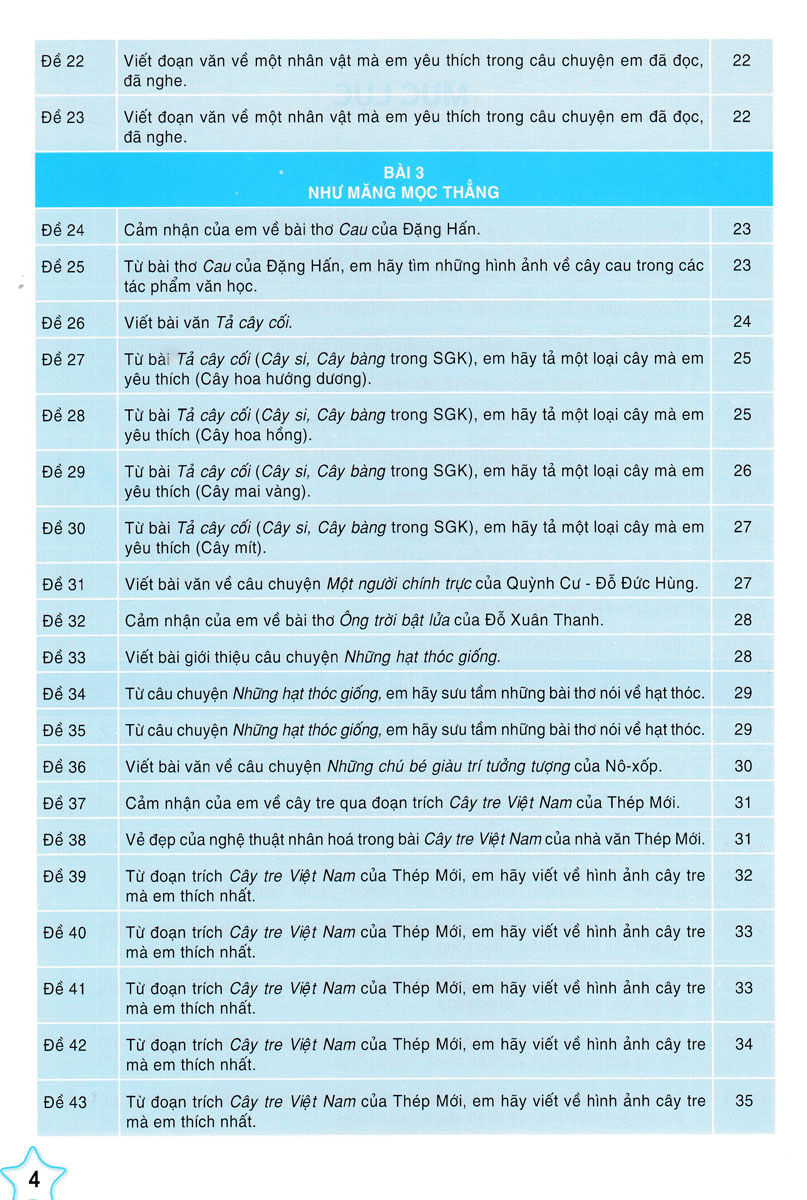 những bài làm văn mẫu lớp 4 tập 1 (cánh diều)