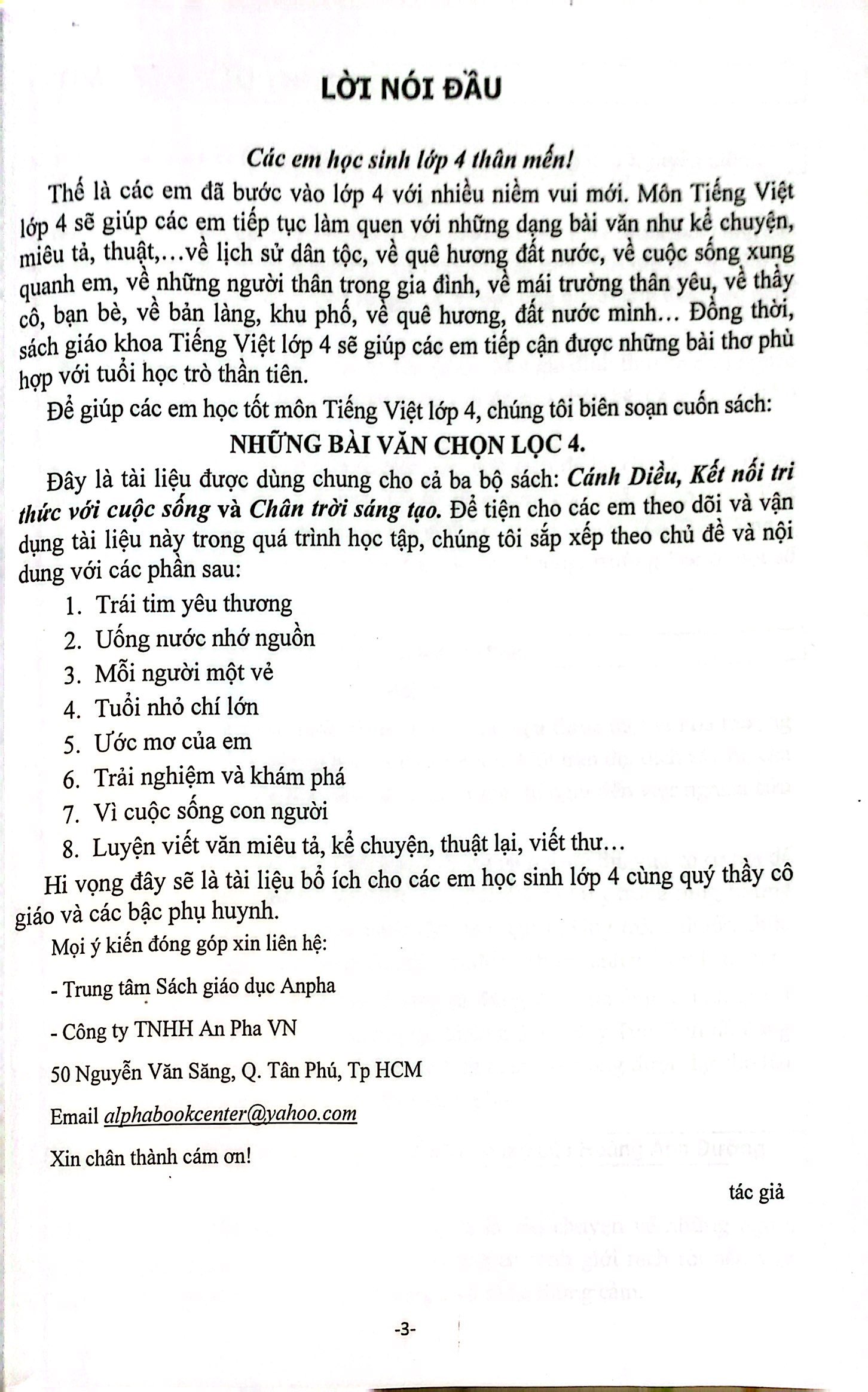 những bài văn chọn lọc 4