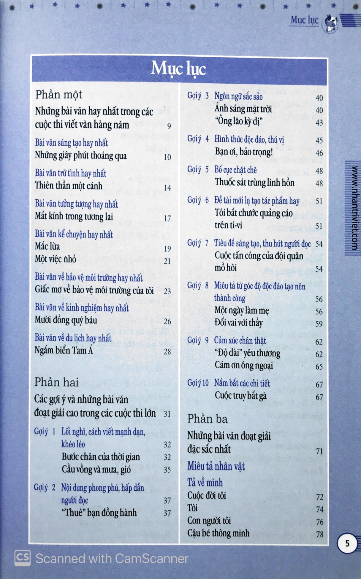 những bài văn đoạt giải của học sinh tiểu học trung quốc