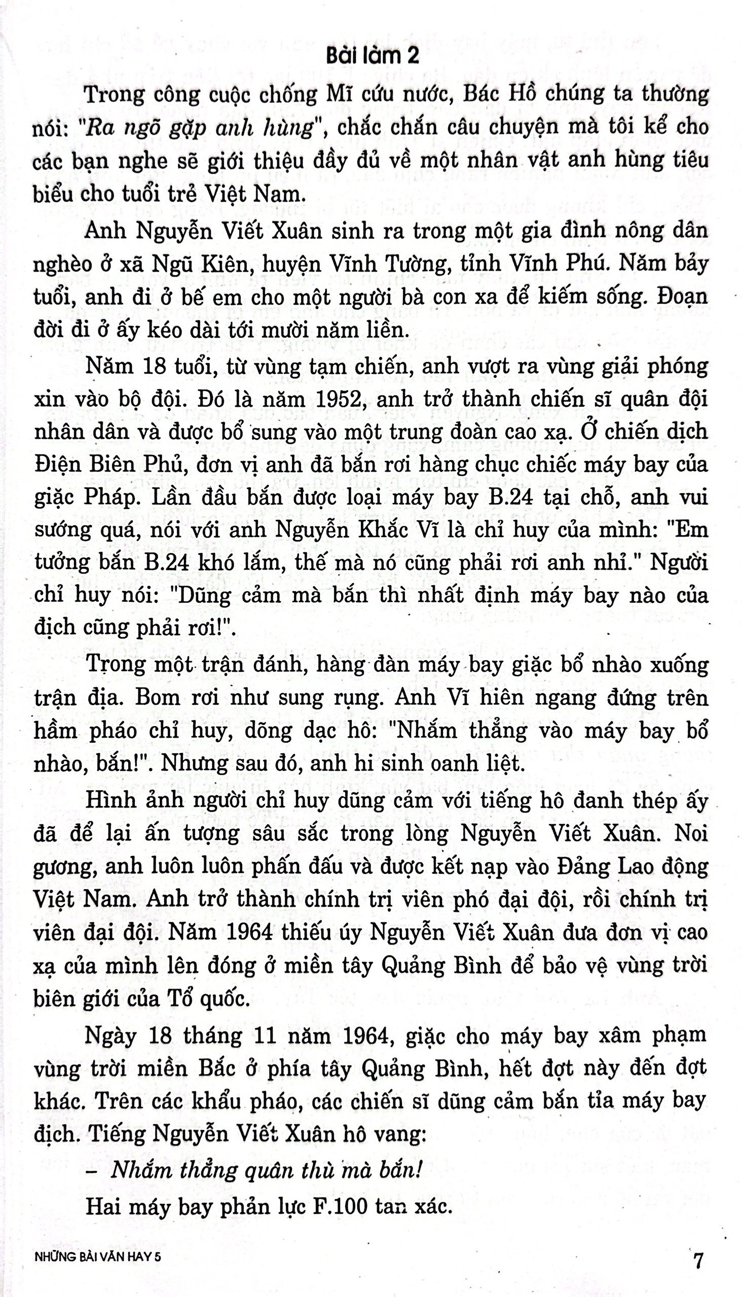 những bài văn hay 5 (theo chương trình gdpt mới)
