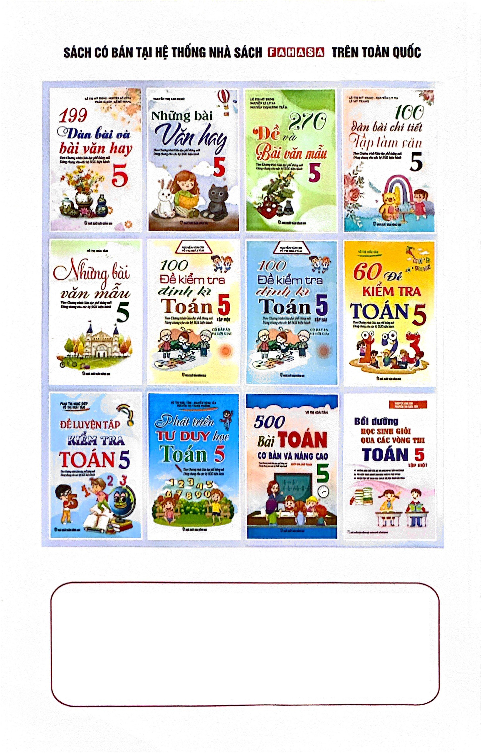 những bài văn hay 5 (theo chương trình gdpt mới)