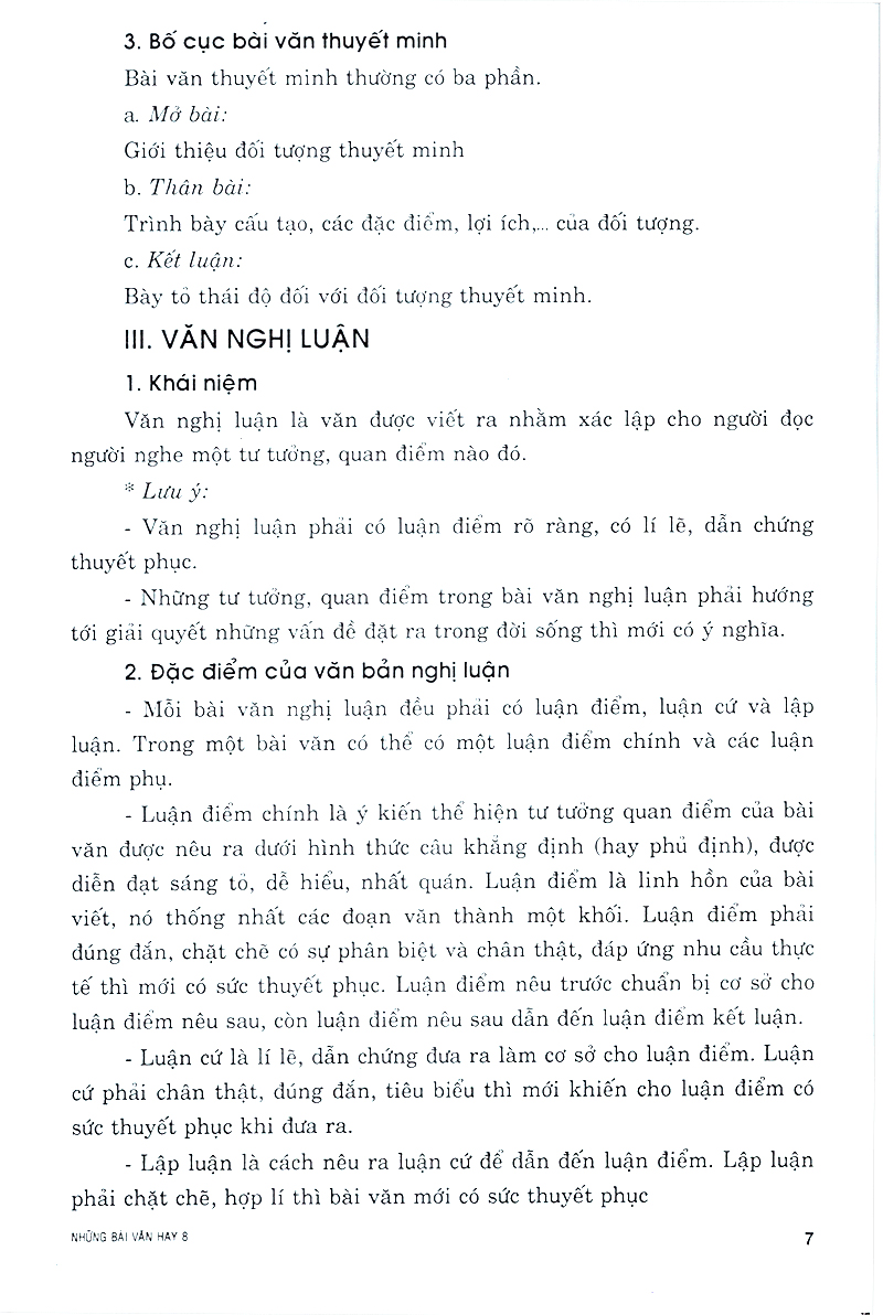 những bài văn hay 8