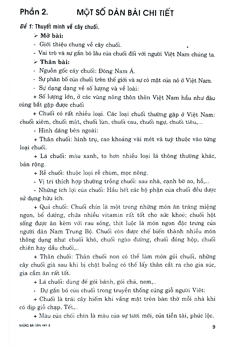 những bài văn hay 8