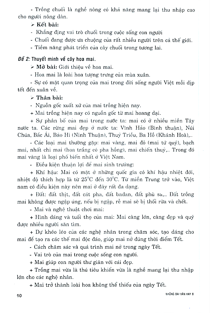 những bài văn hay 8