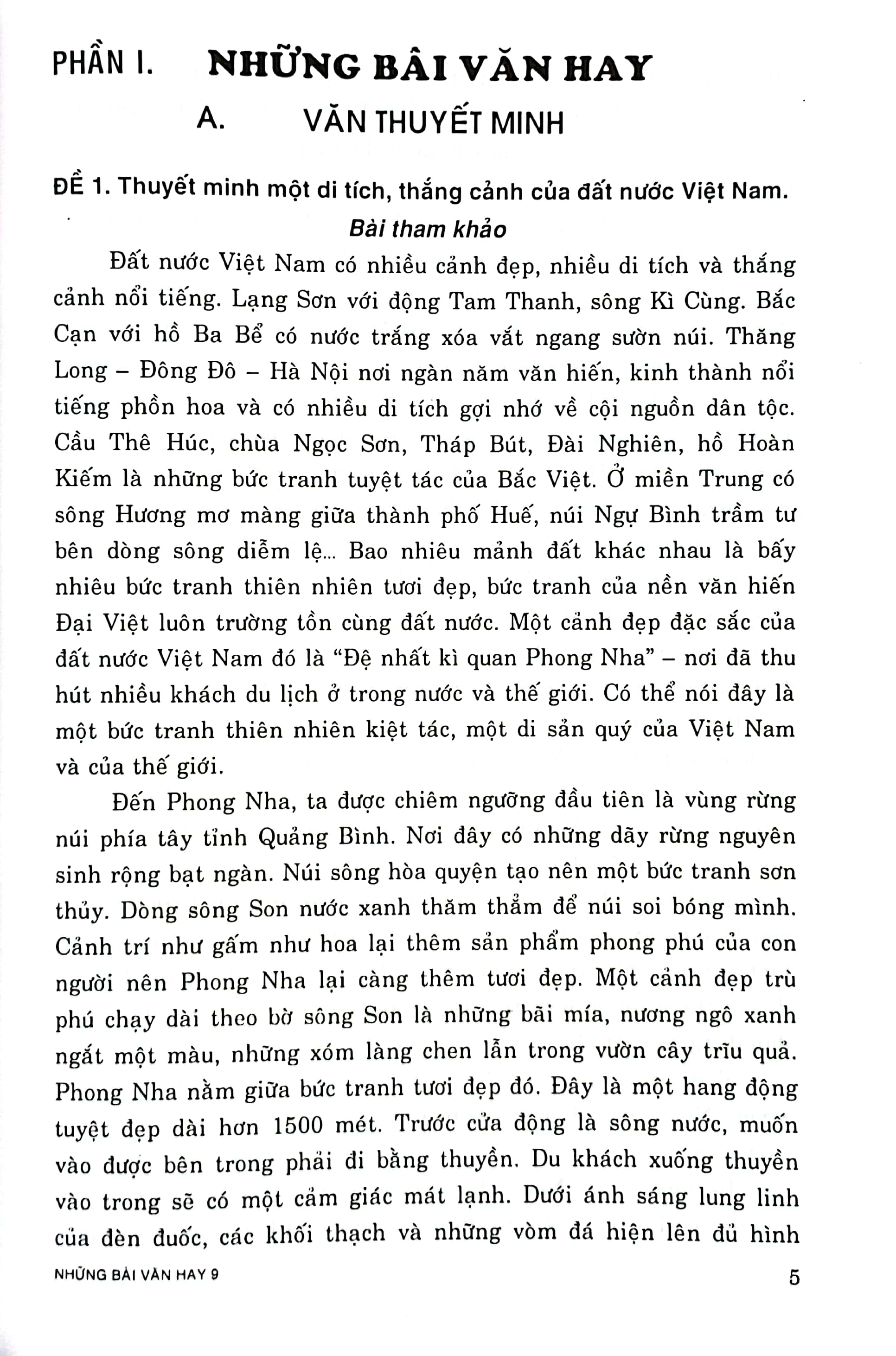 những bài văn hay 9 (theo chương trình giáo dục phổ thông mới)