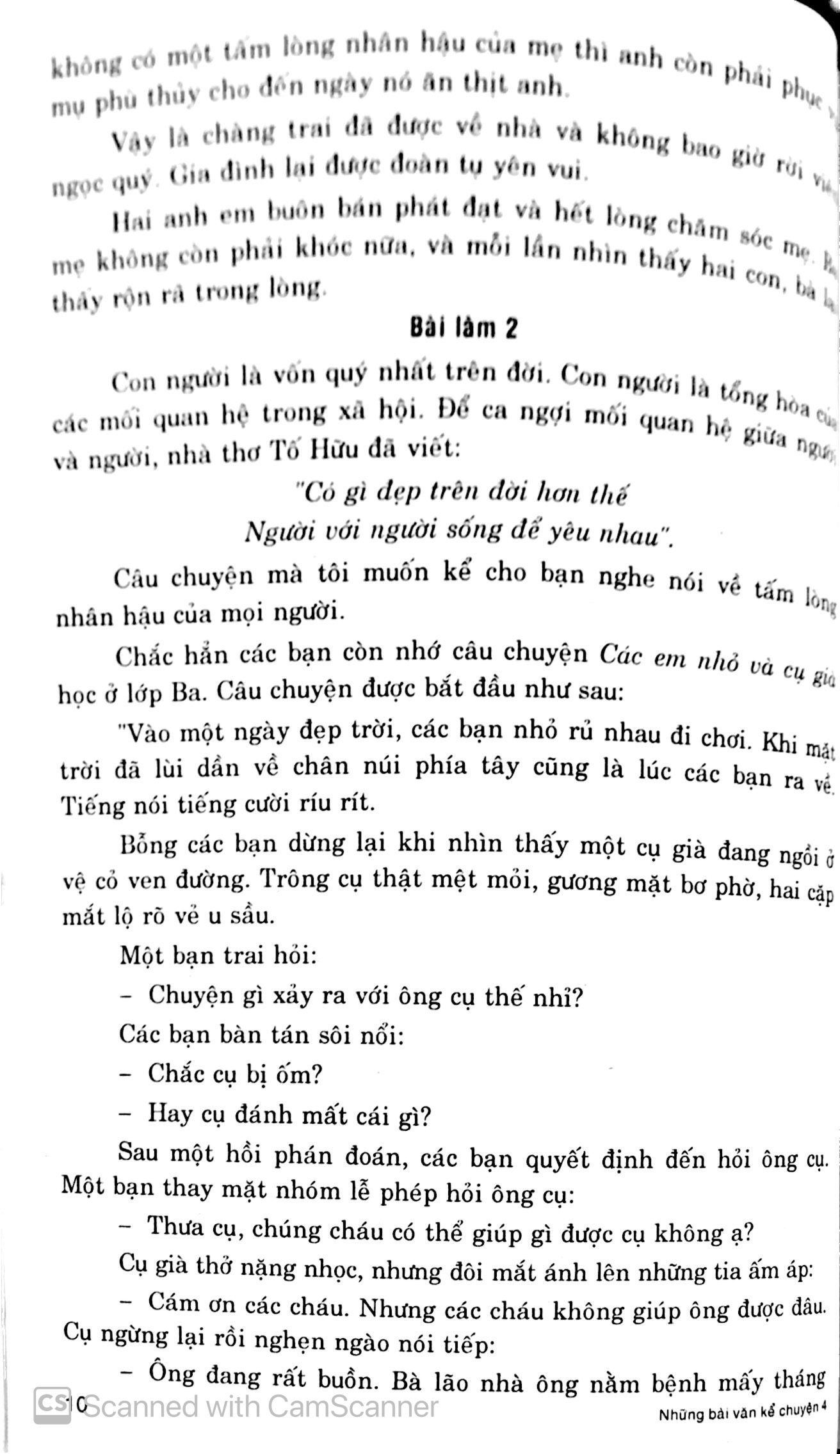 những bài văn kể chuyện 4