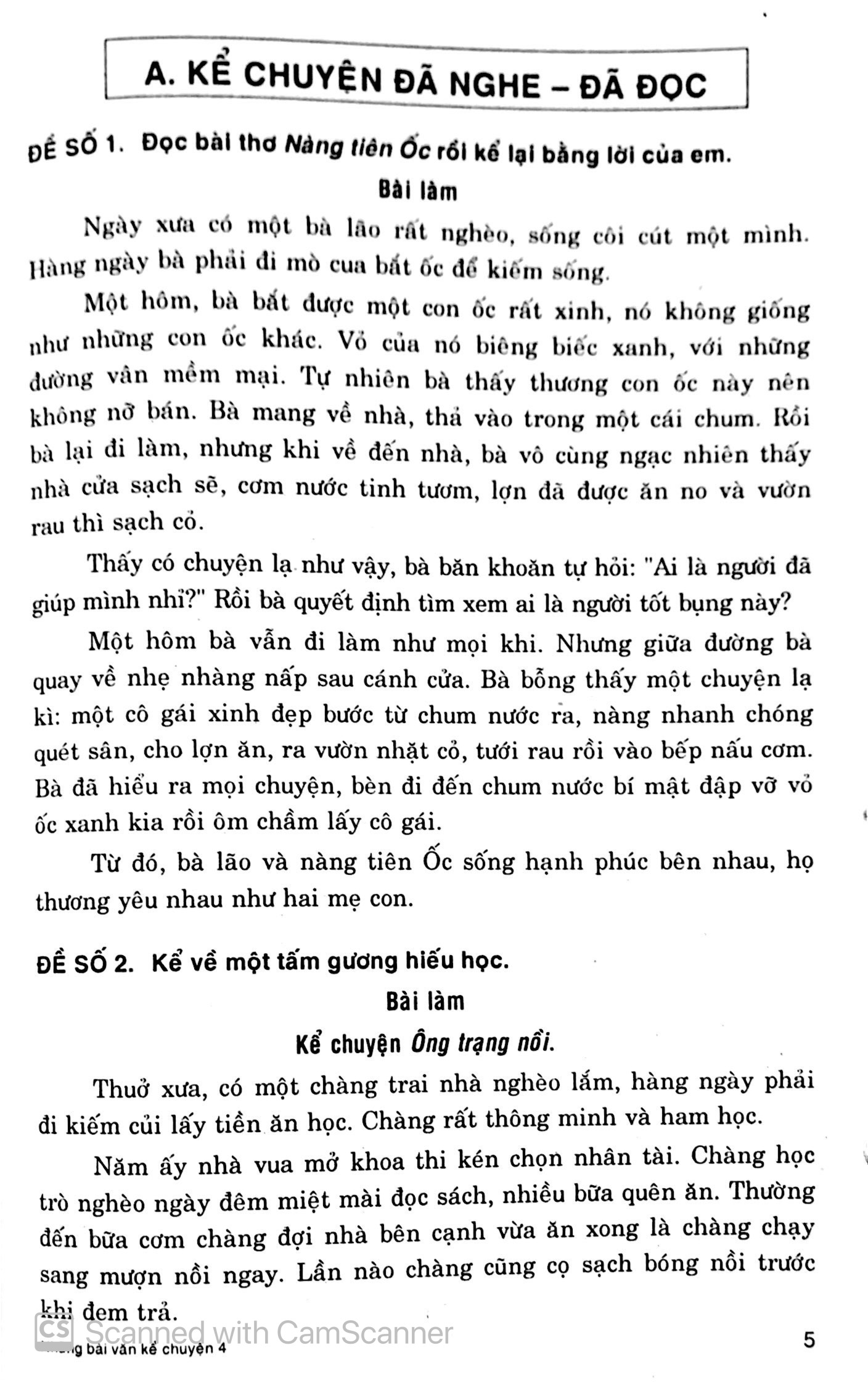 những bài văn kể chuyện 4
