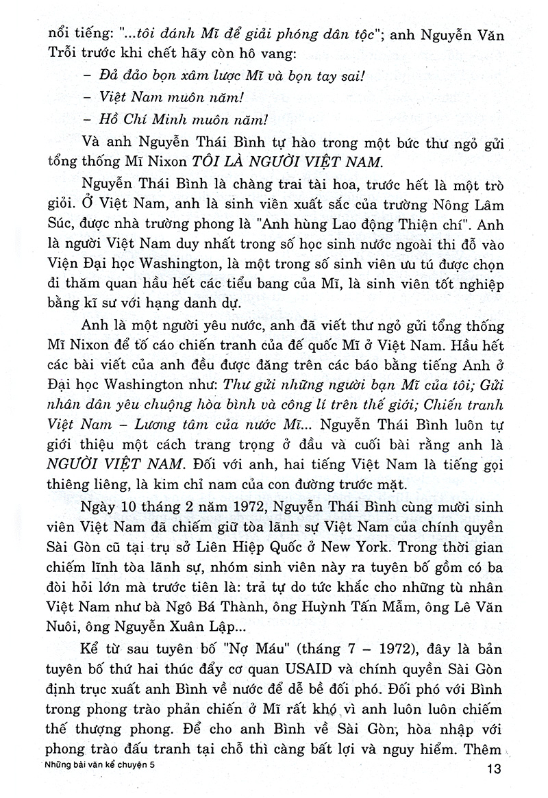 những bài văn kể chuyện 5