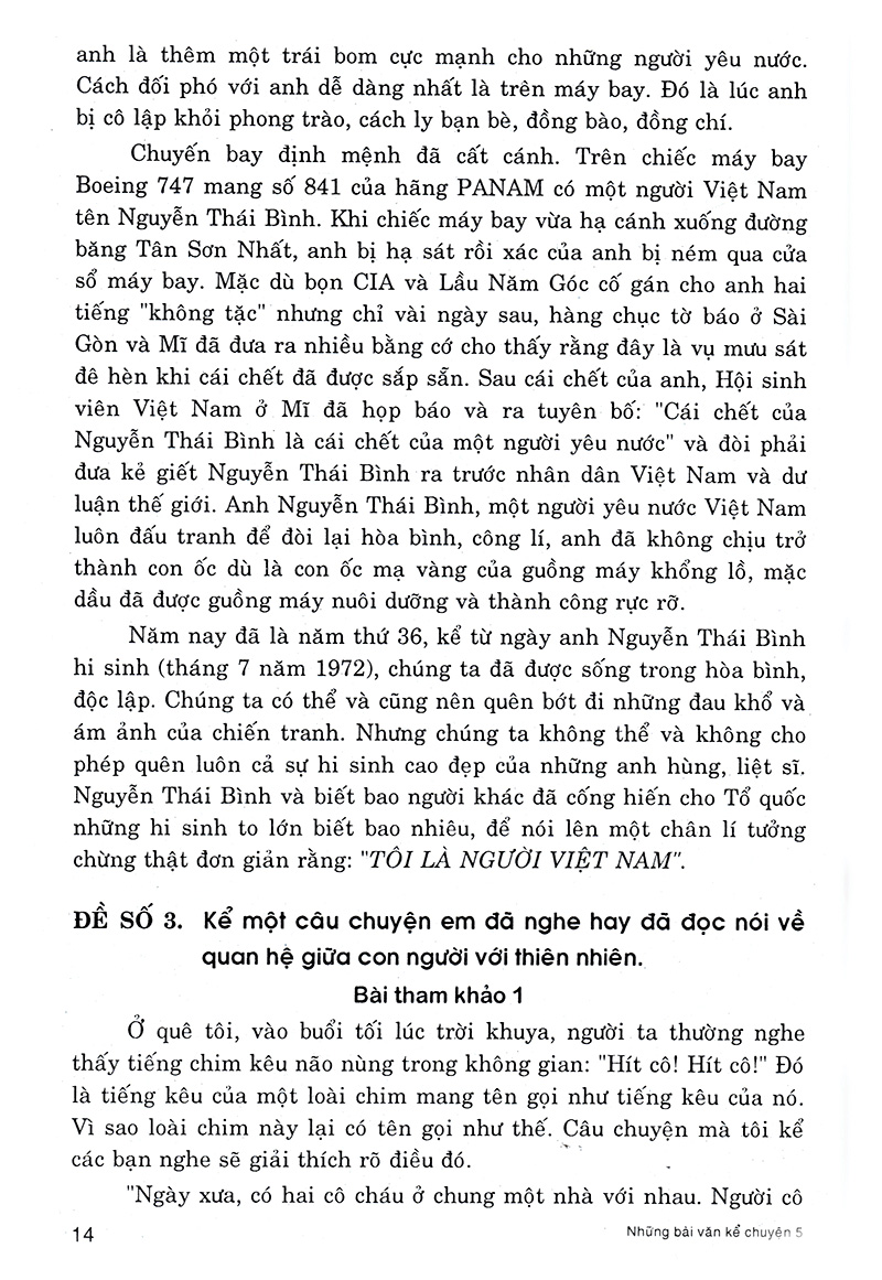 những bài văn kể chuyện 5