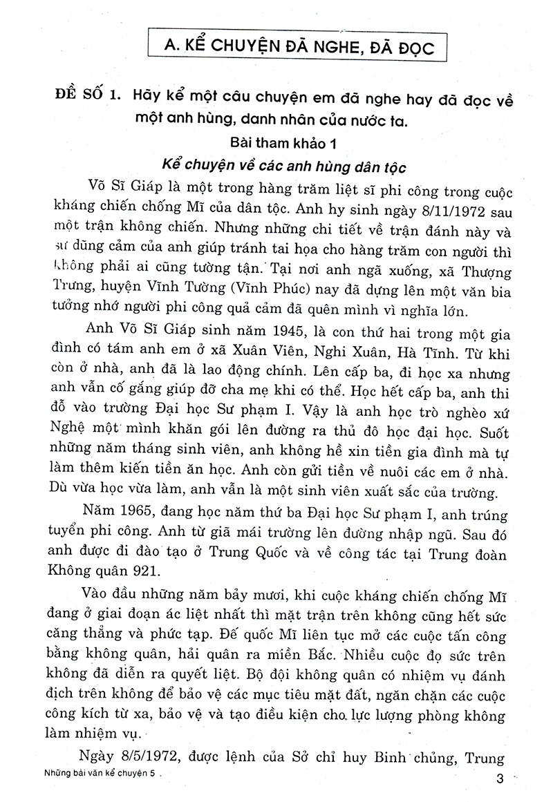 những bài văn kể chuyện 5