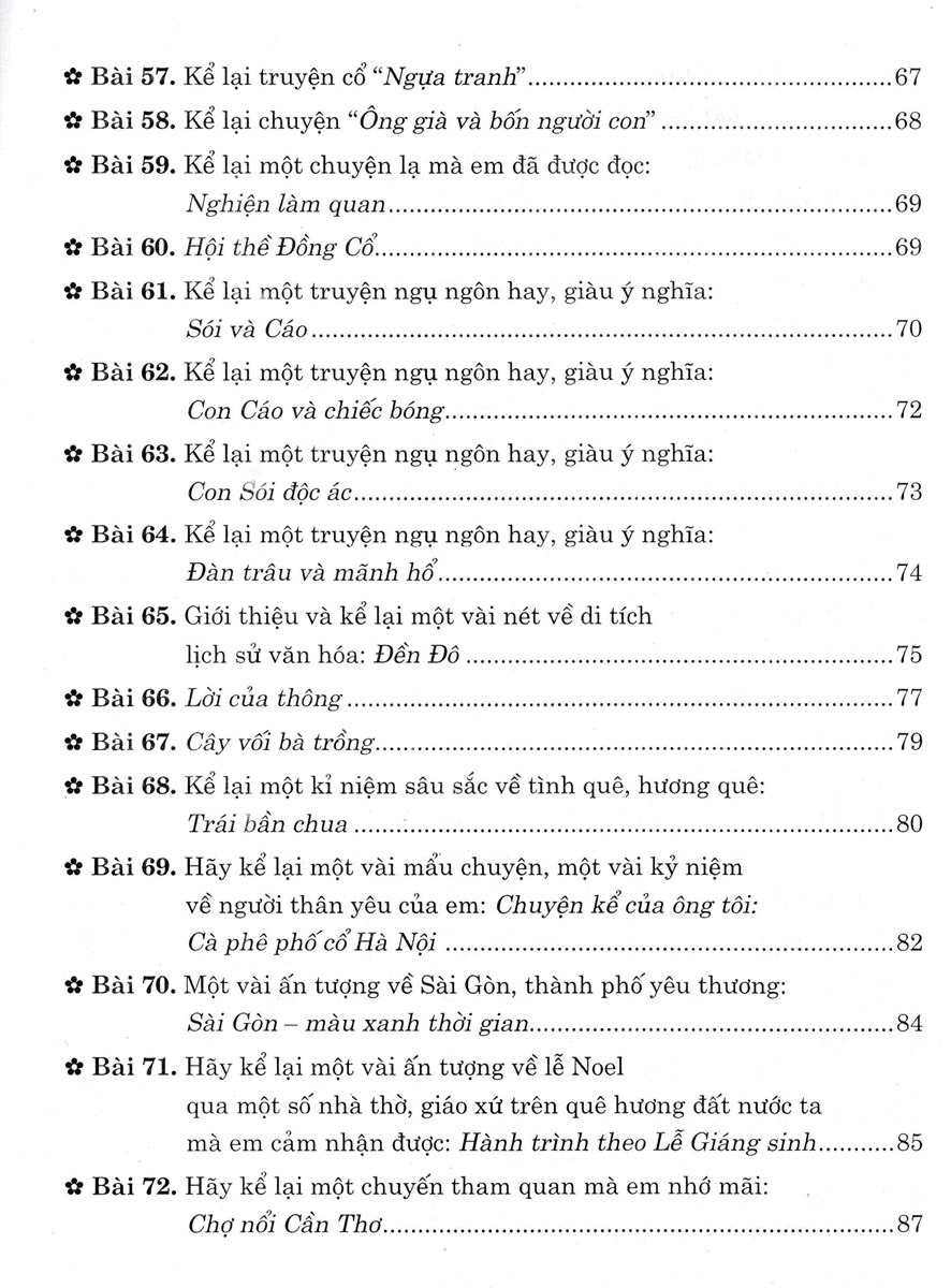 những bài văn kể chuyện lớp 4 (dùng chung cho các bộ sgk hiện hành)