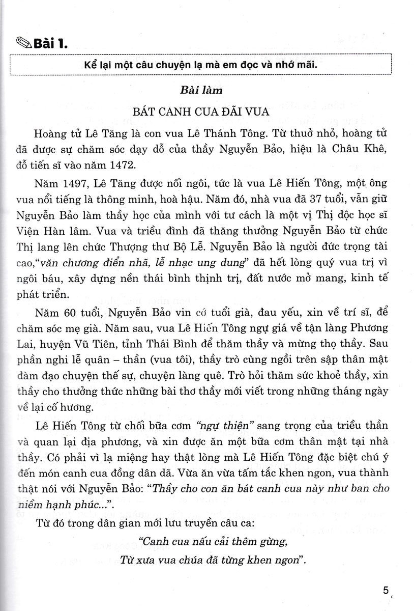 những bài văn kể chuyện lớp 4 (dùng chung cho các bộ sgk hiện hành)