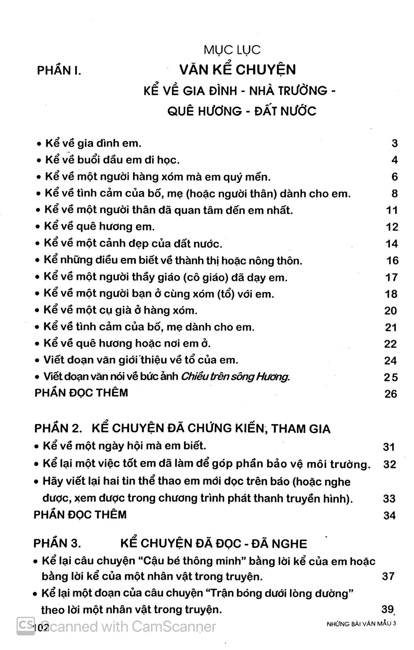 những bài văn mẫu 3