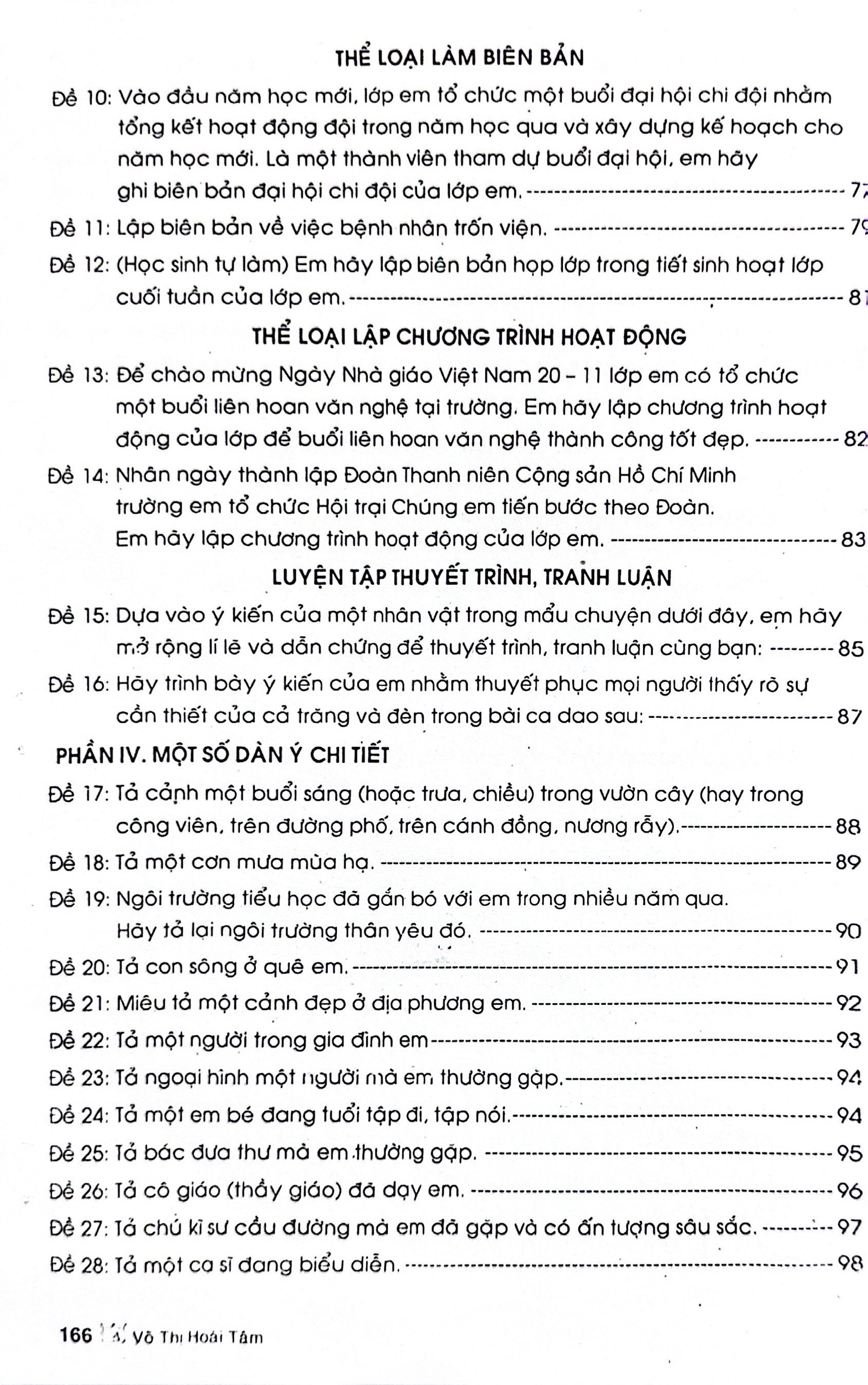 những bài văn mẫu 5 (theo chương trình gdpt mới)