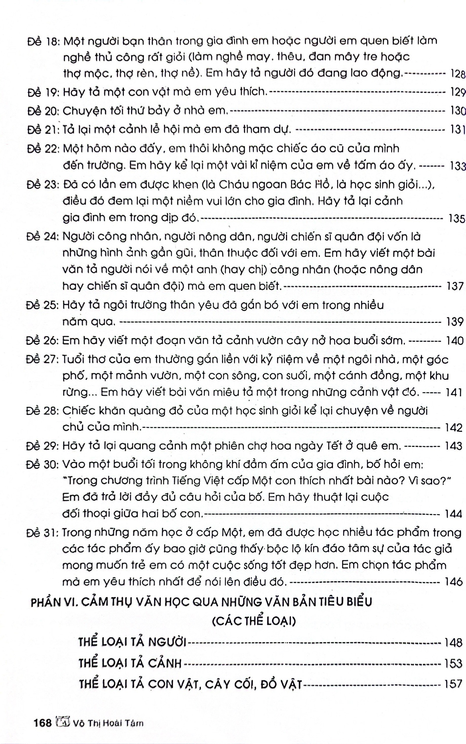 những bài văn mẫu 5 (theo chương trình gdpt mới)