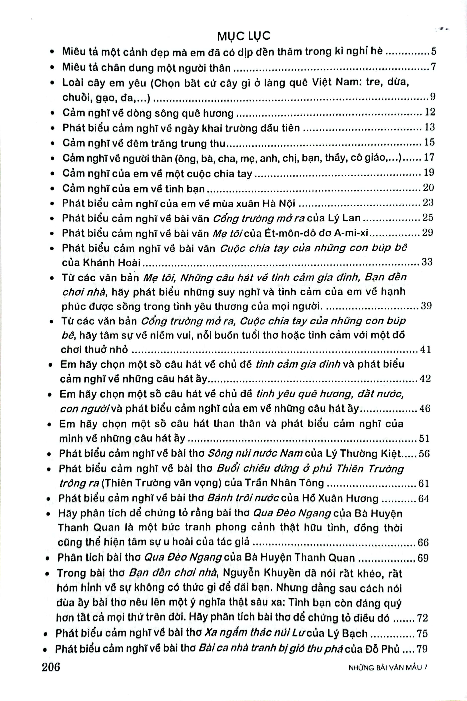 những bài văn mẫu 7