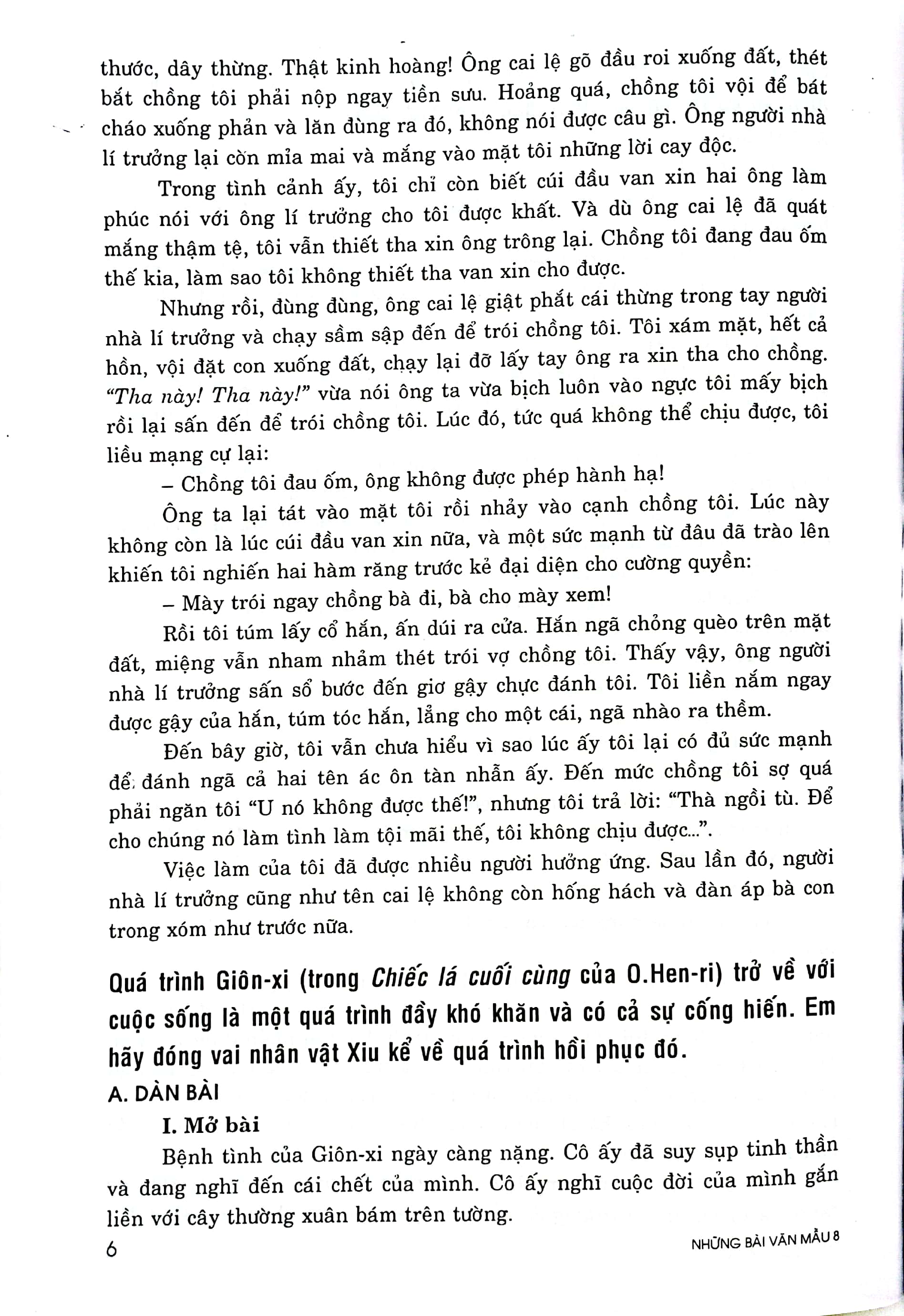 những bài văn mẫu 8