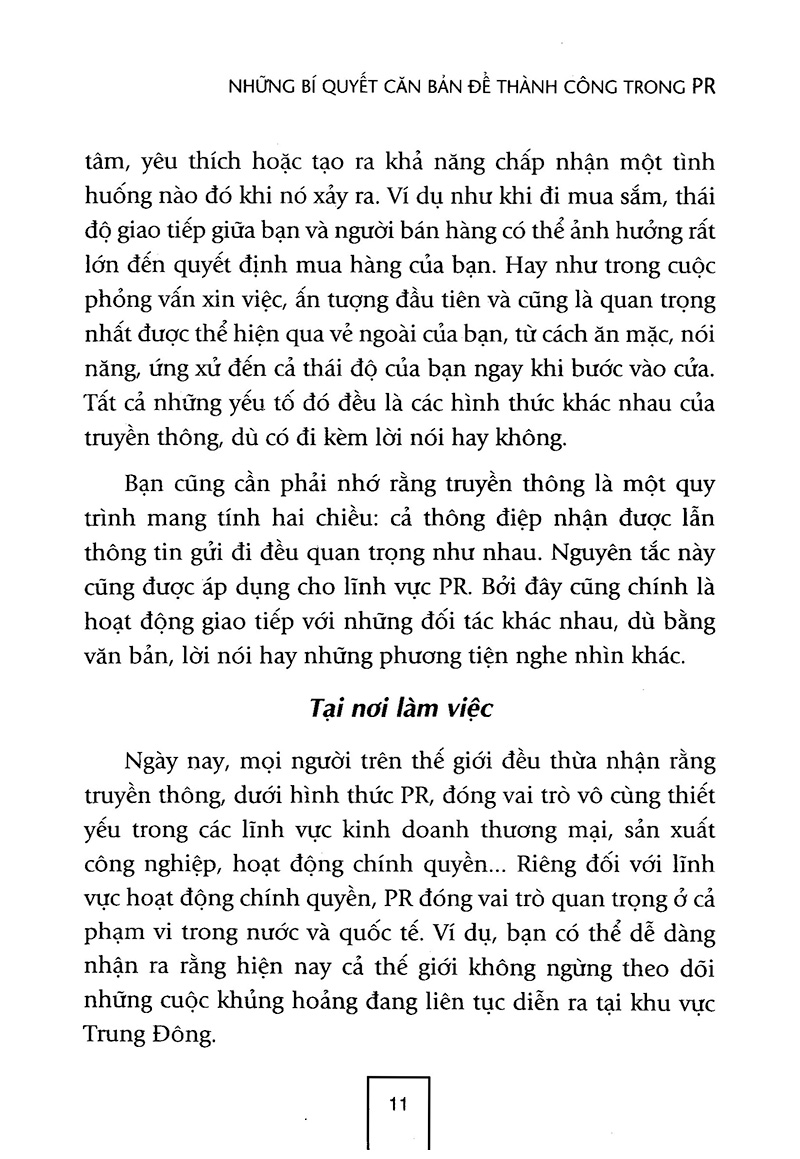 những bí quyết căn bản để thành công trong pr (tái bản 2012)