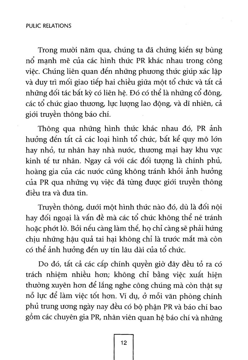 những bí quyết căn bản để thành công trong pr (tái bản 2012)