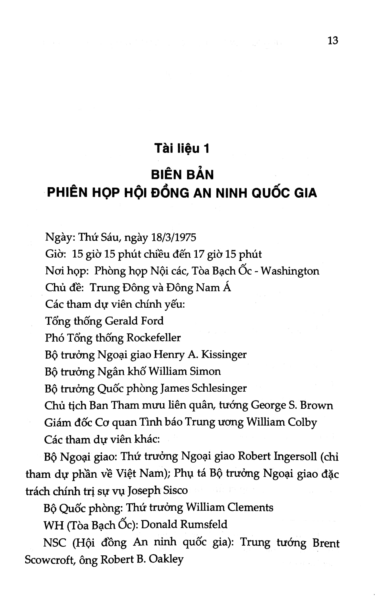 những biên bản cuối cùng của nhà trắng: phút sụp đổ của việt nam cộng hòa (xuất bản lần thứ hai)